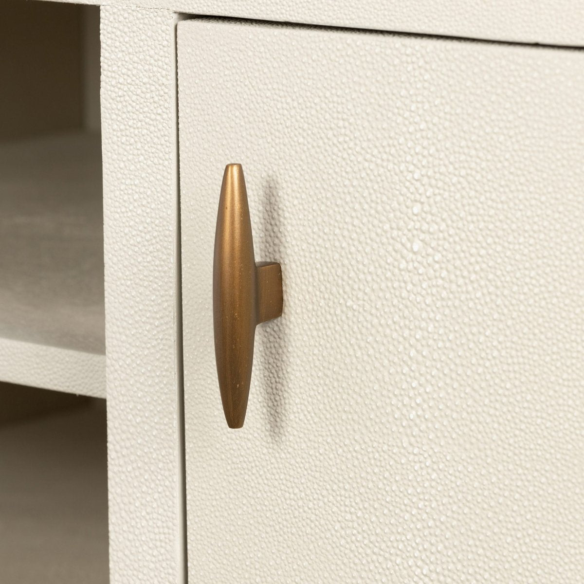 Hampton TV Unit | Ivory Shagreen - OPULENT co