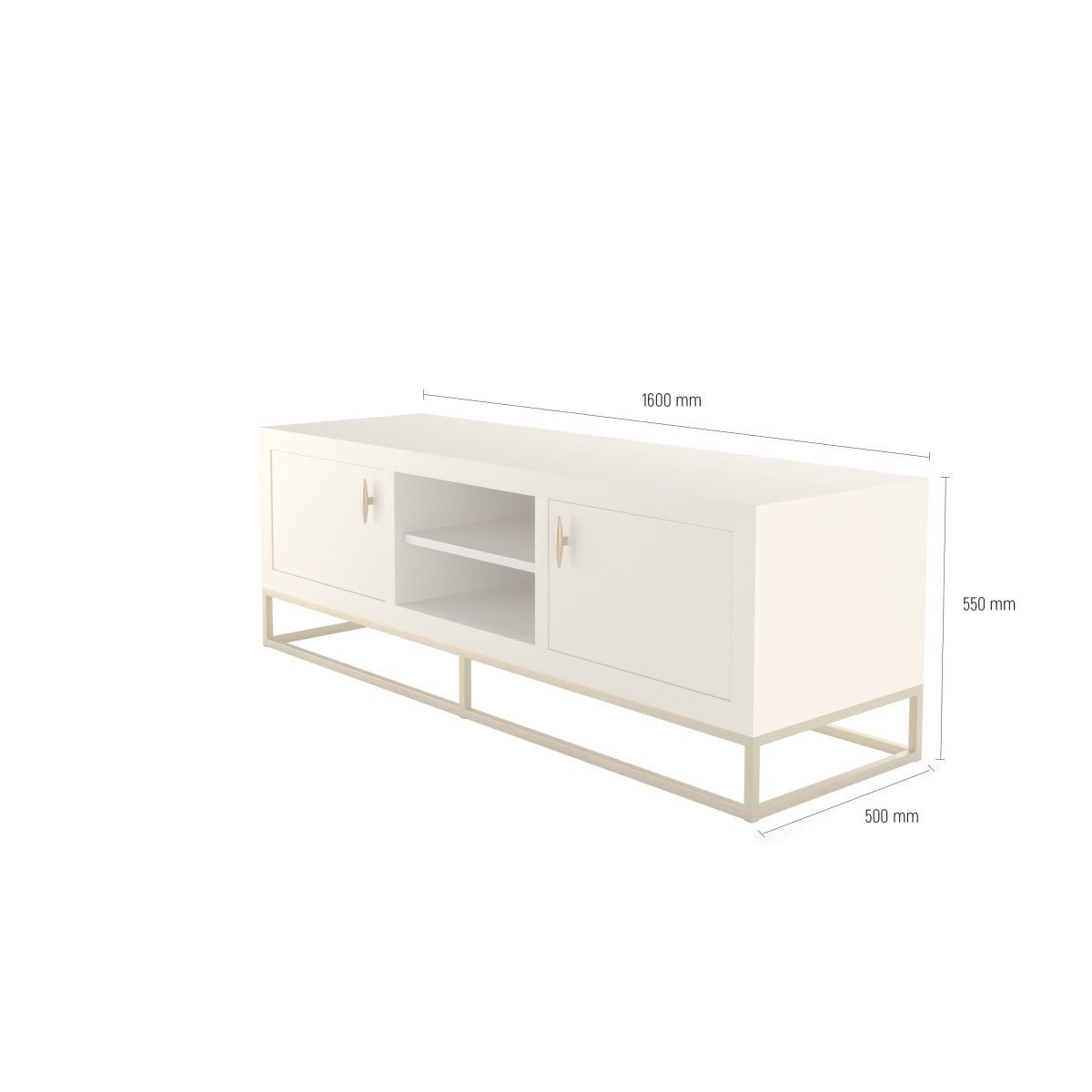 Hampton TV Unit | Ivory Shagreen - OPULENT co