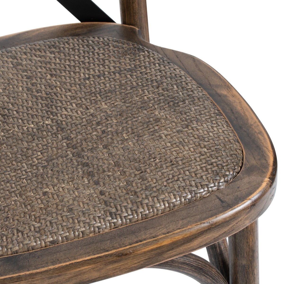 Oak Cross Back Dining Chair - OPULENT co
