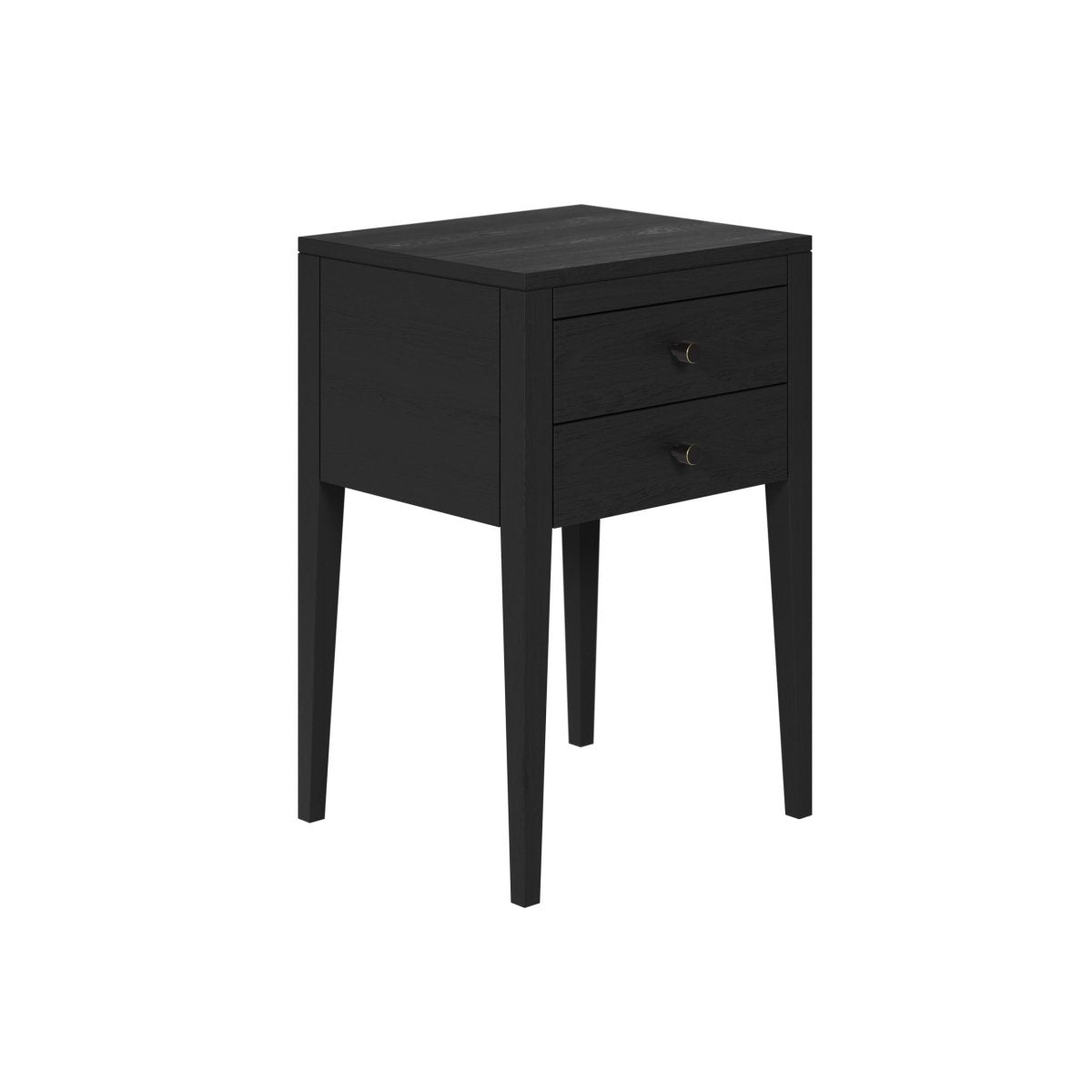 Radford Bedside | Black | 2 Drawers - OPULENT co