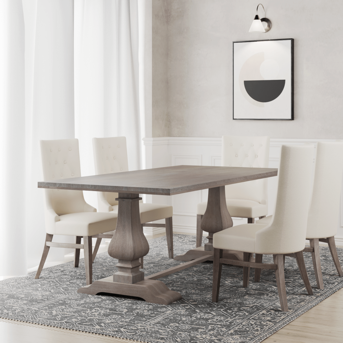 Georgia Mango Wood Dining Table - OPULENT Co