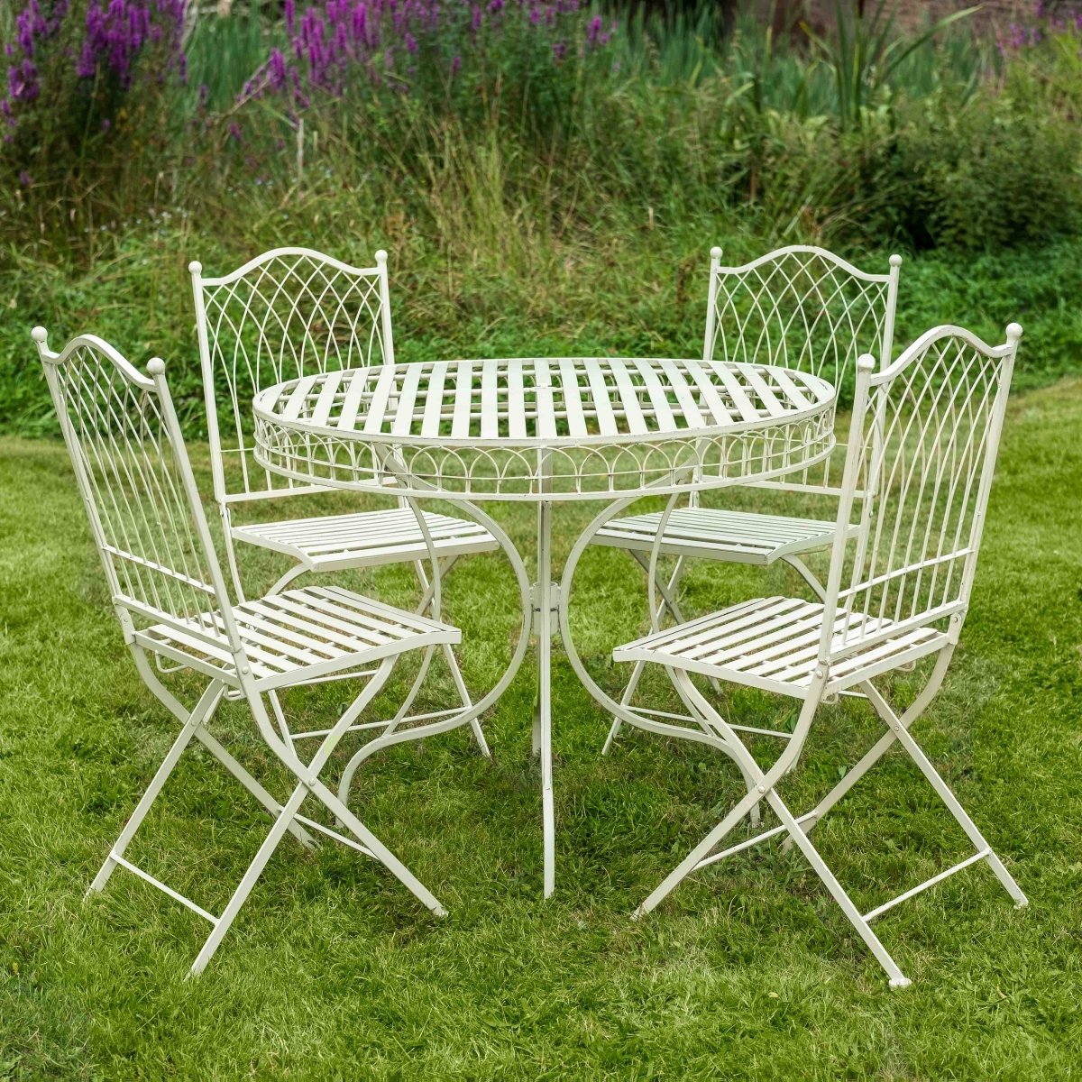 Hampton Dining, Large Bistro Set | Cream - OPULENT Co