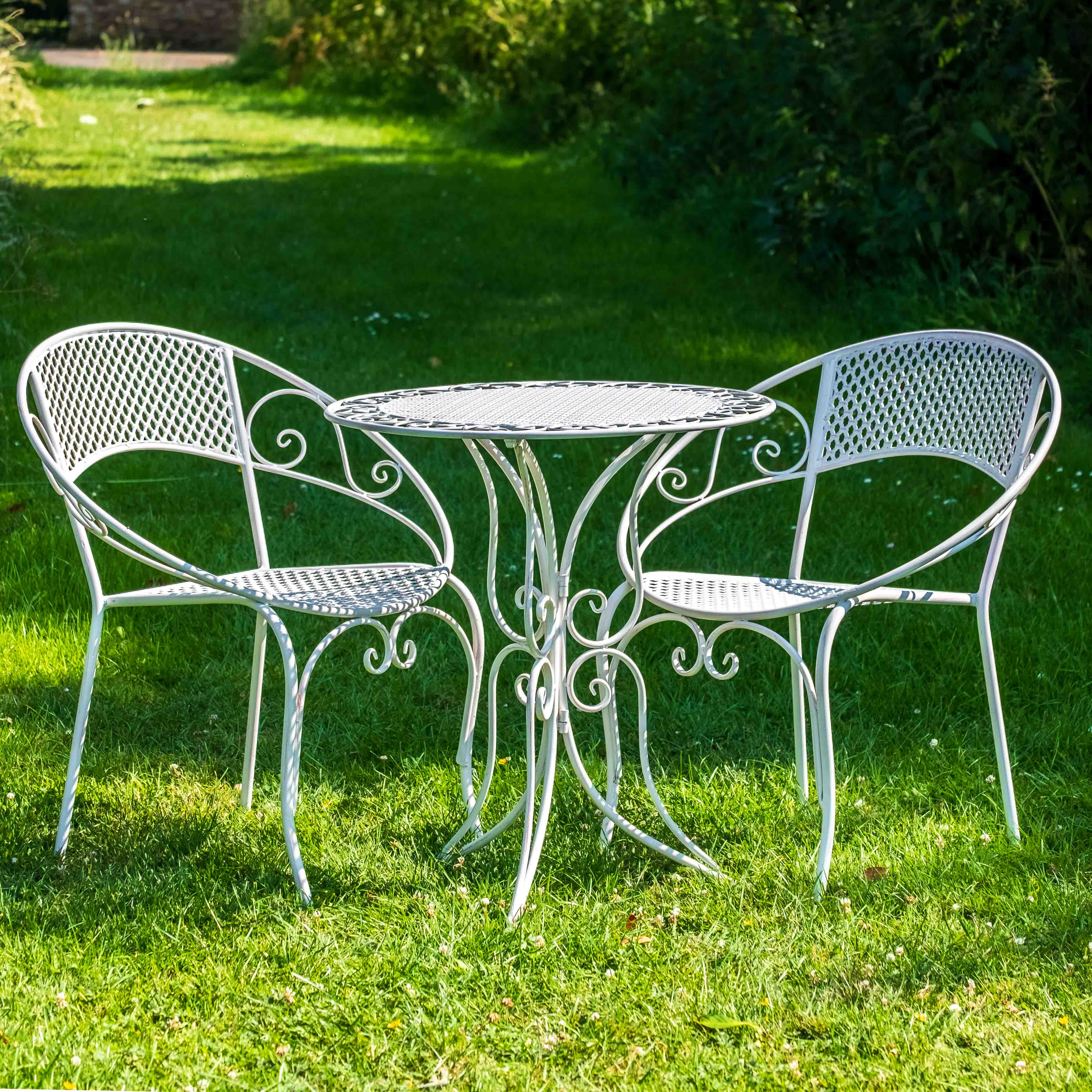 Aquitaine Mesh Bistro | Antique White