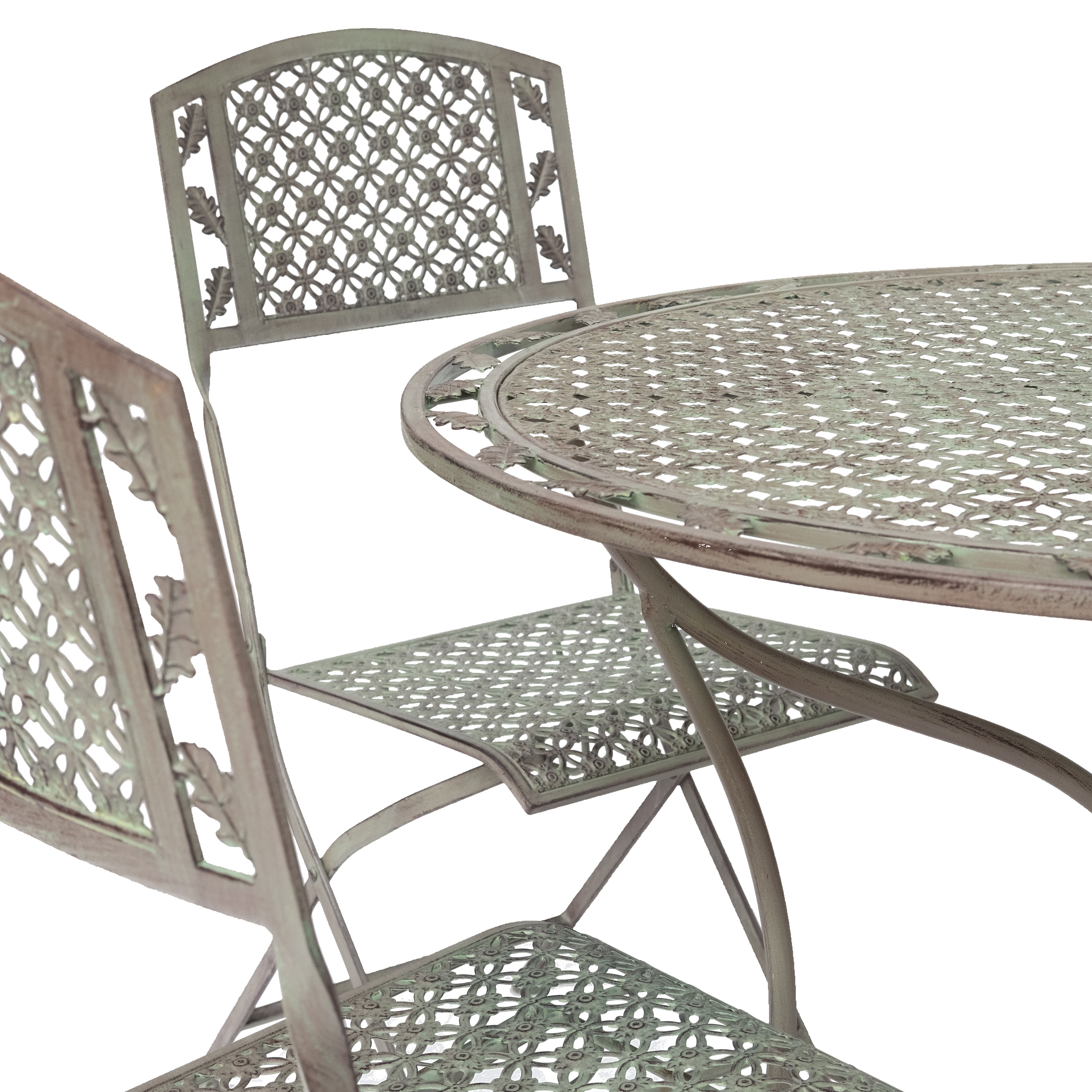 Oak leaf 5pc | Dining Bistro Set | Sage brown