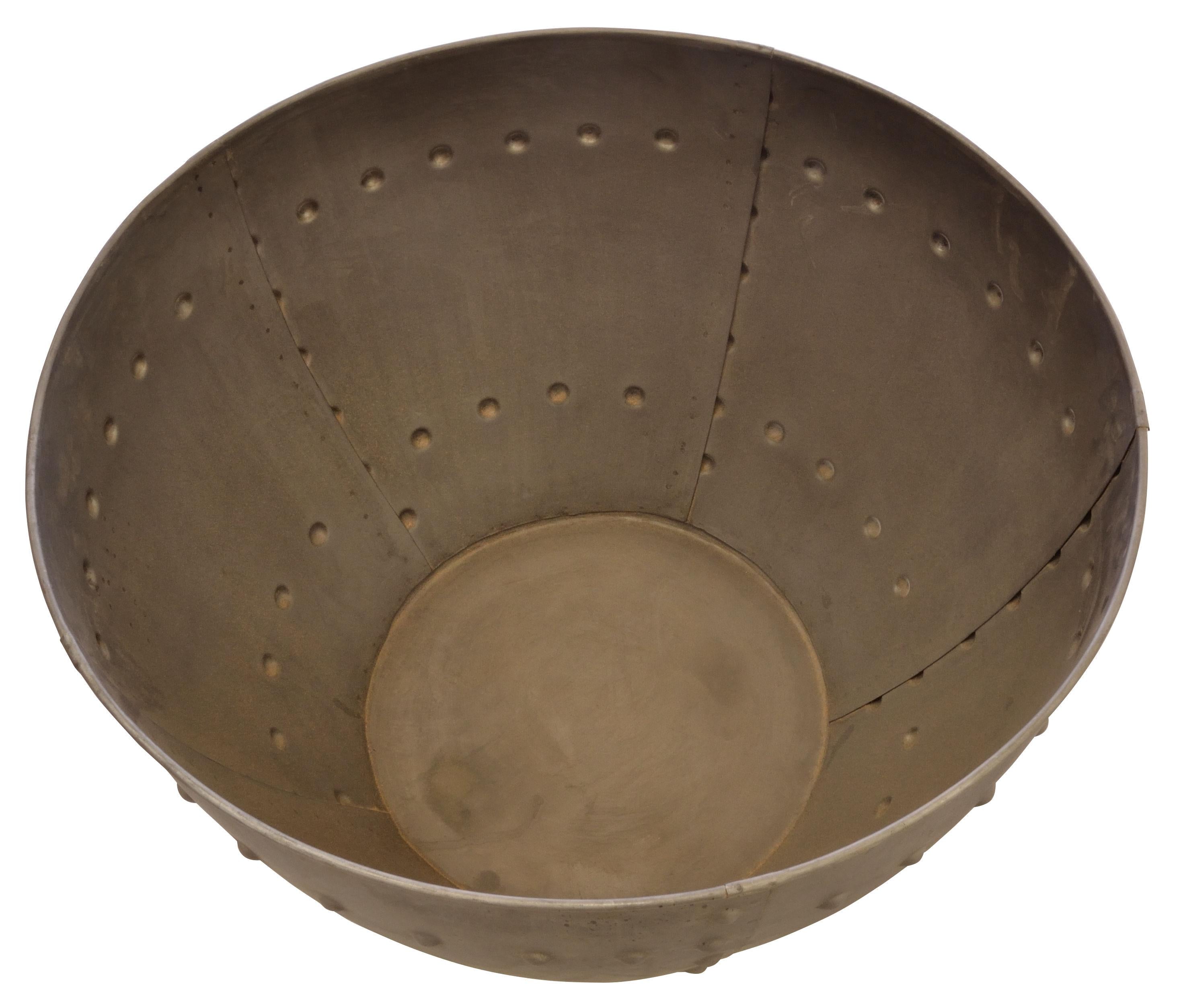 Old Empire Round Storage Coffee Table