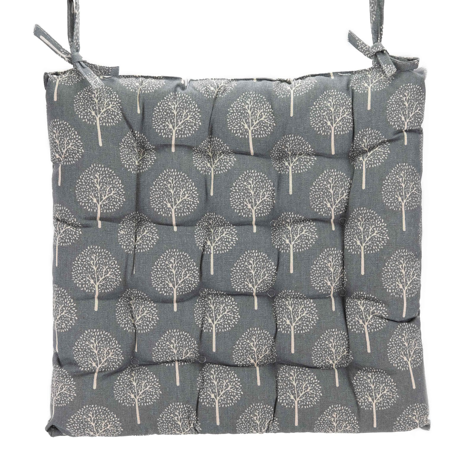 Square Seatpad | Blue Linen Look - OPULENT Co