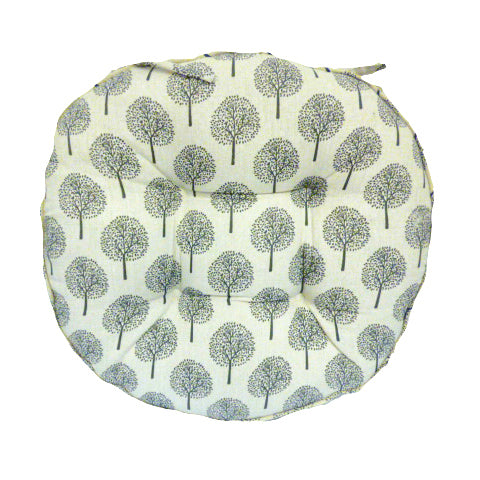 Round XL Seatpad | Cream Linen Look - OPULENT Co