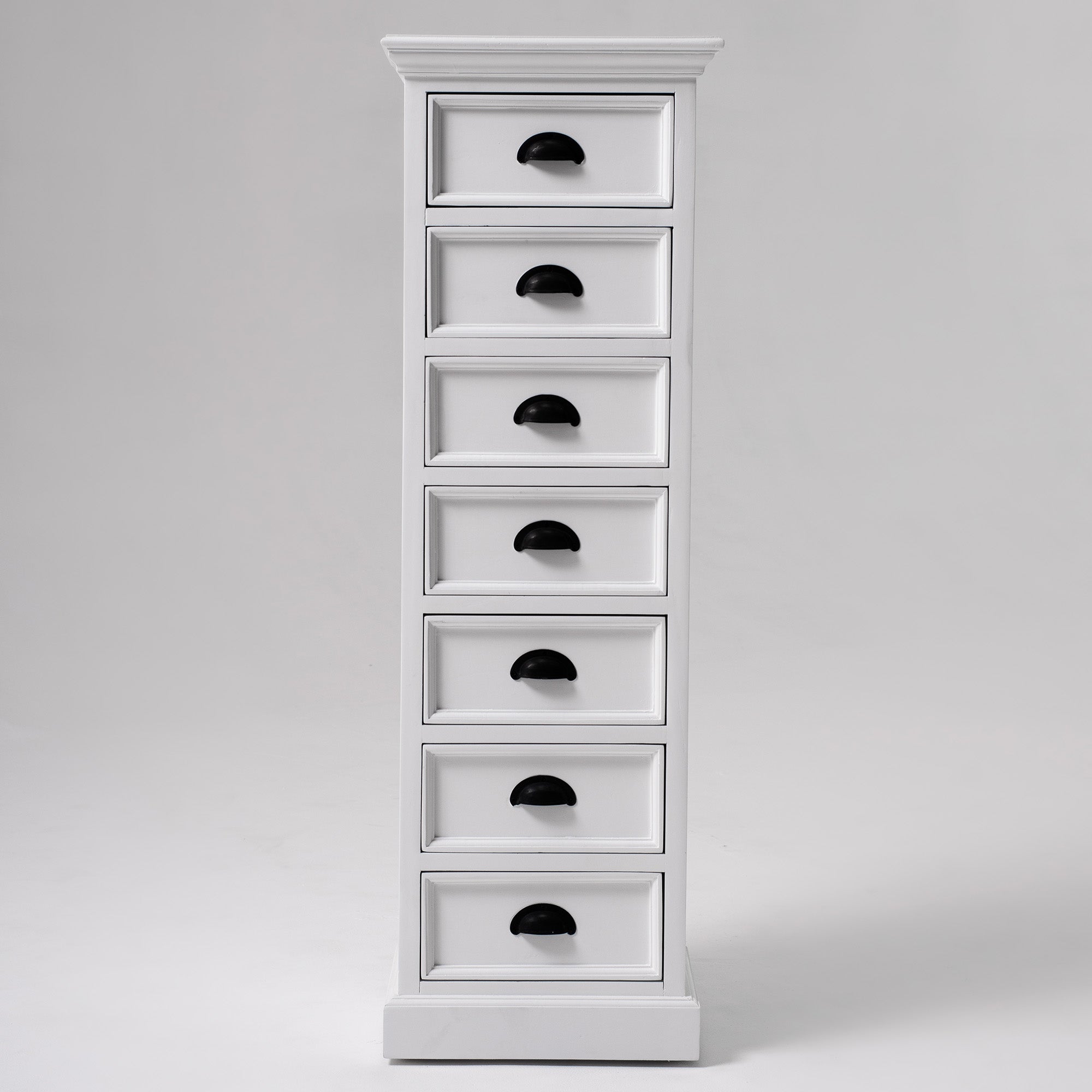 Halifax Coastal White Storage Tower with Drawers