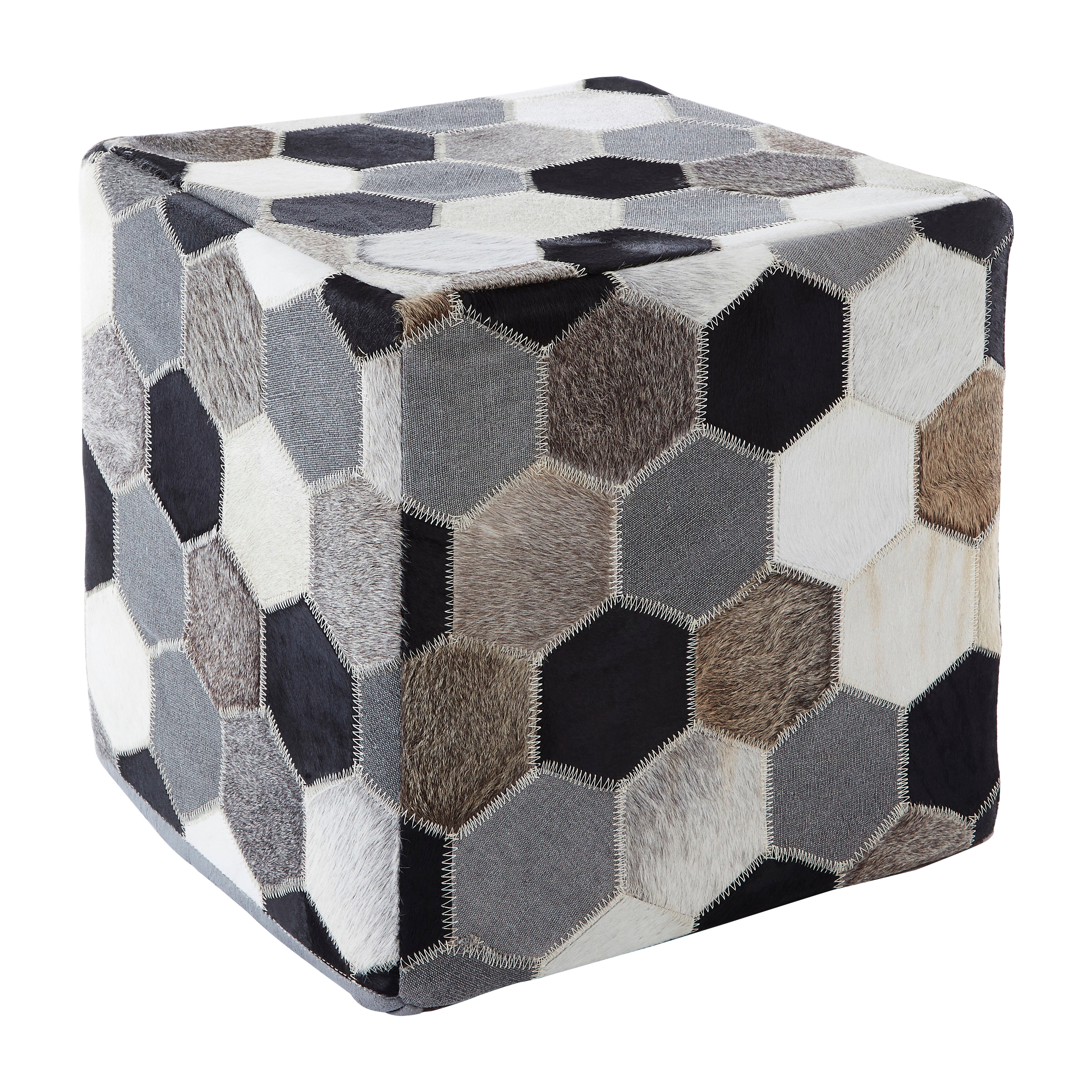 Fern Patchwork Pouffe