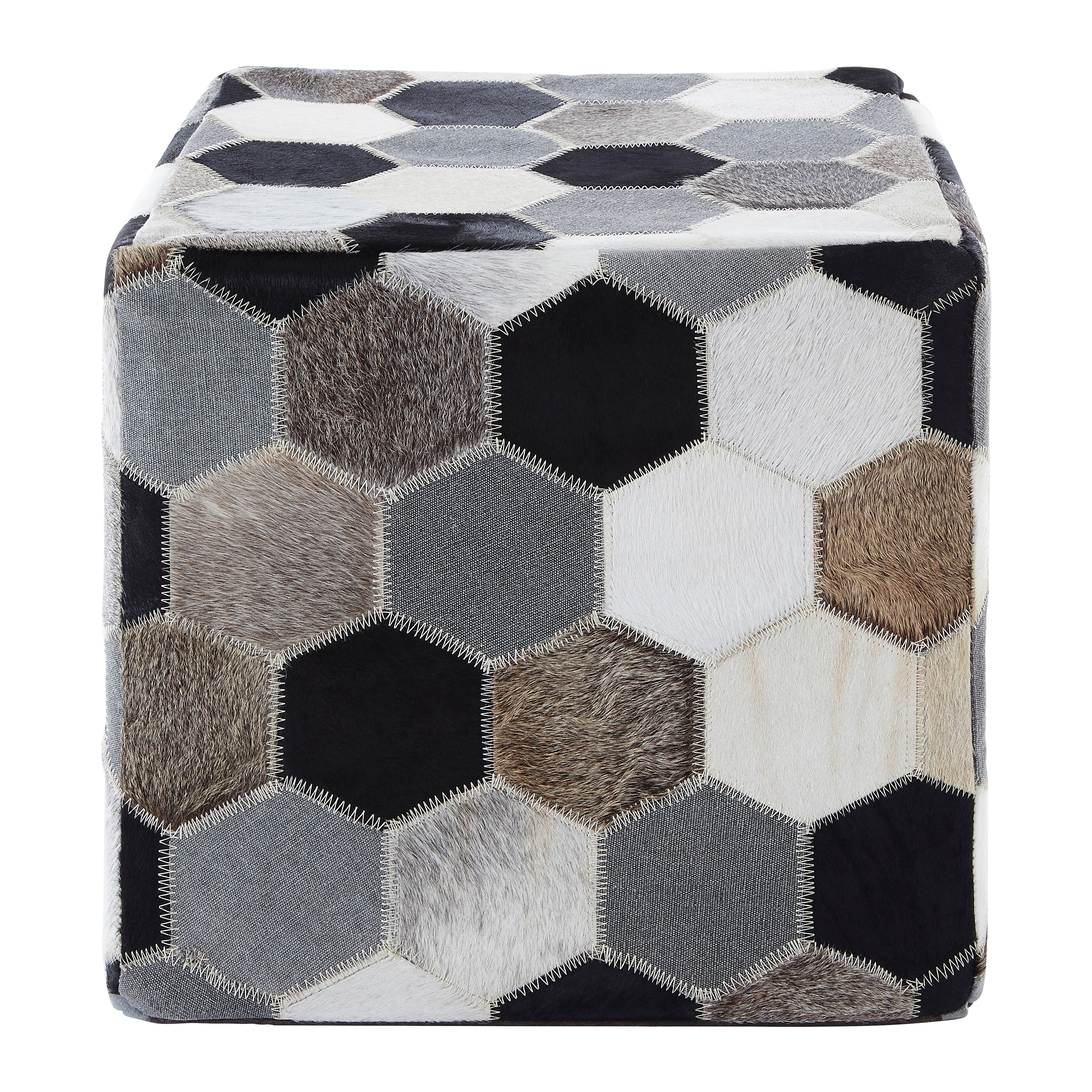 Fern Patchwork Pouffe