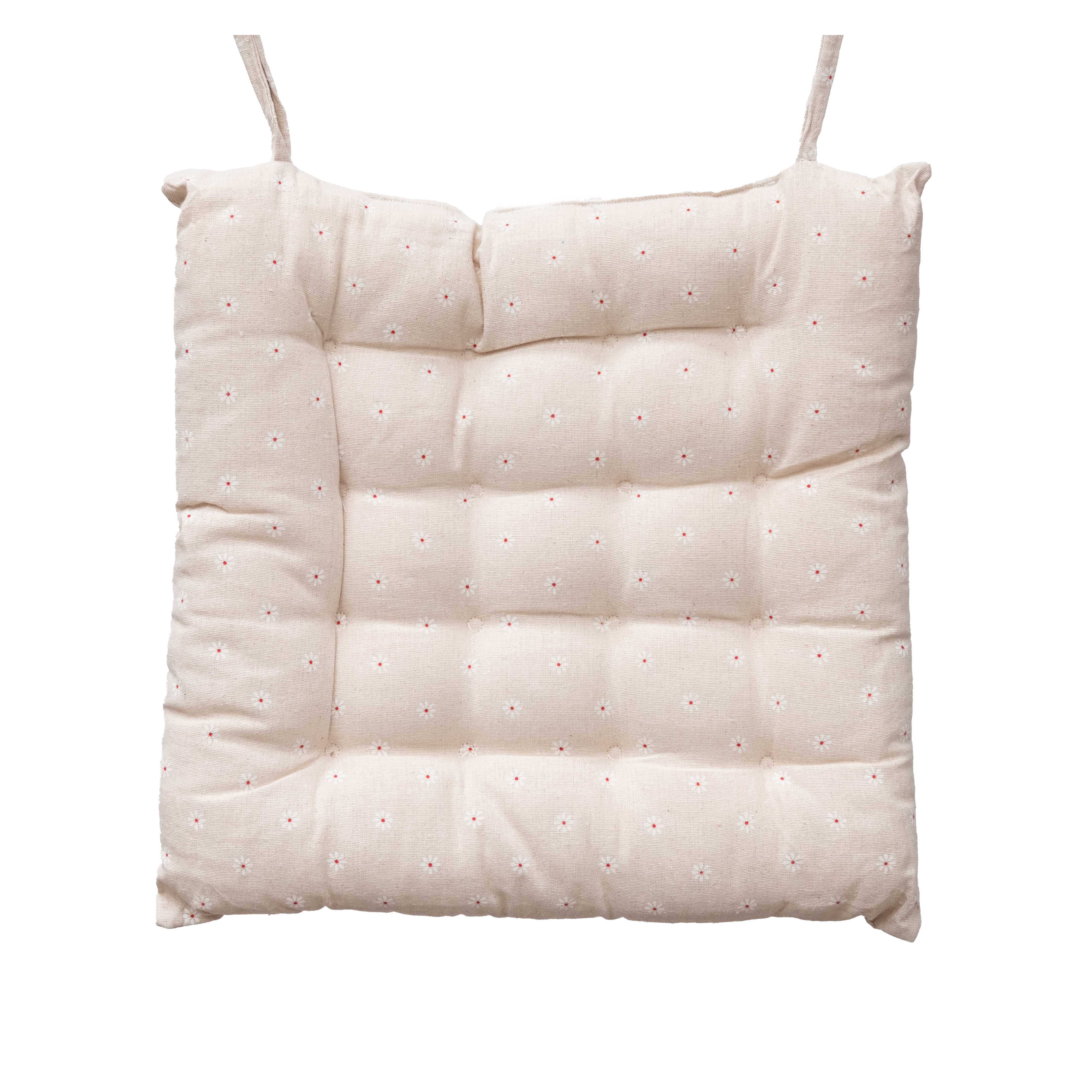 Square Seatpad | Daisy Pattern