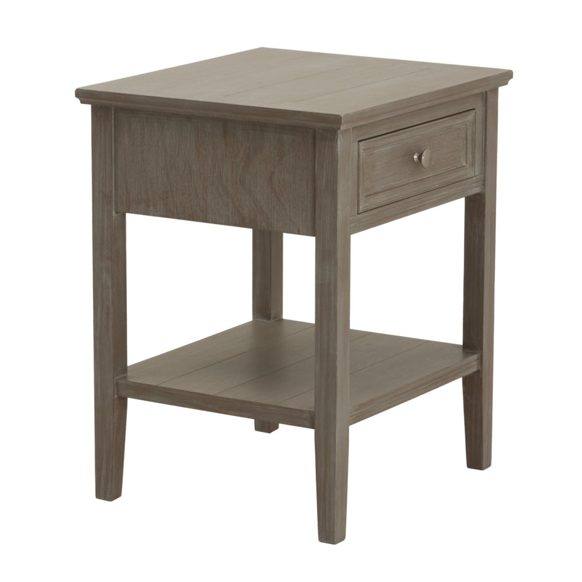The Serene Collection One Drawer Side Table - OPULENT Co
