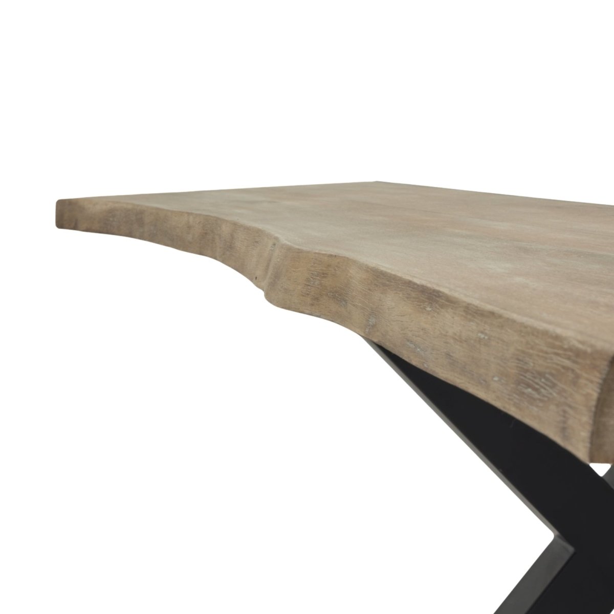 Live Edge Collection Light Acacia River Dining Table - OPULENT Co