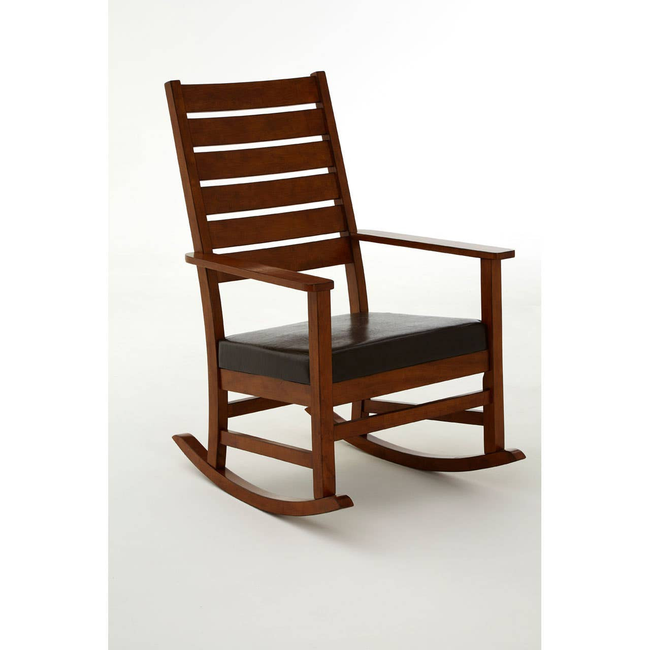 Freedom Brown Leather Effect Rocking Chair