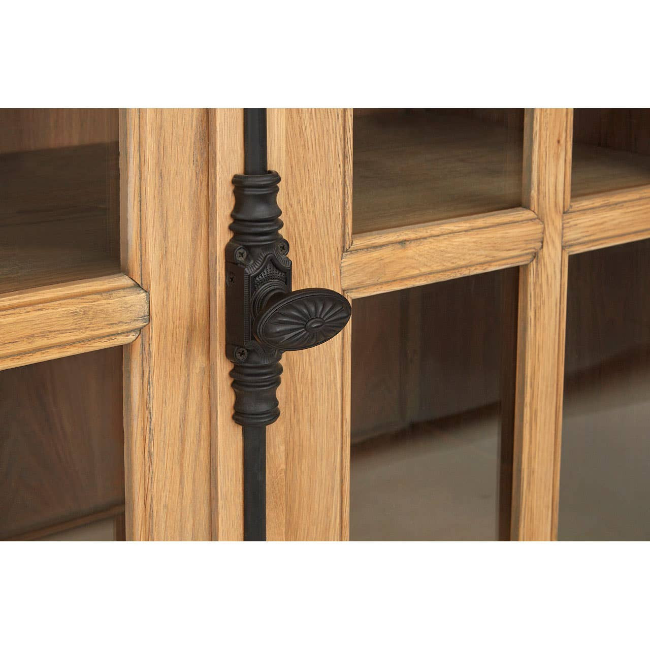 Saint Oak Wood Sideboard in Washed Grey Finish