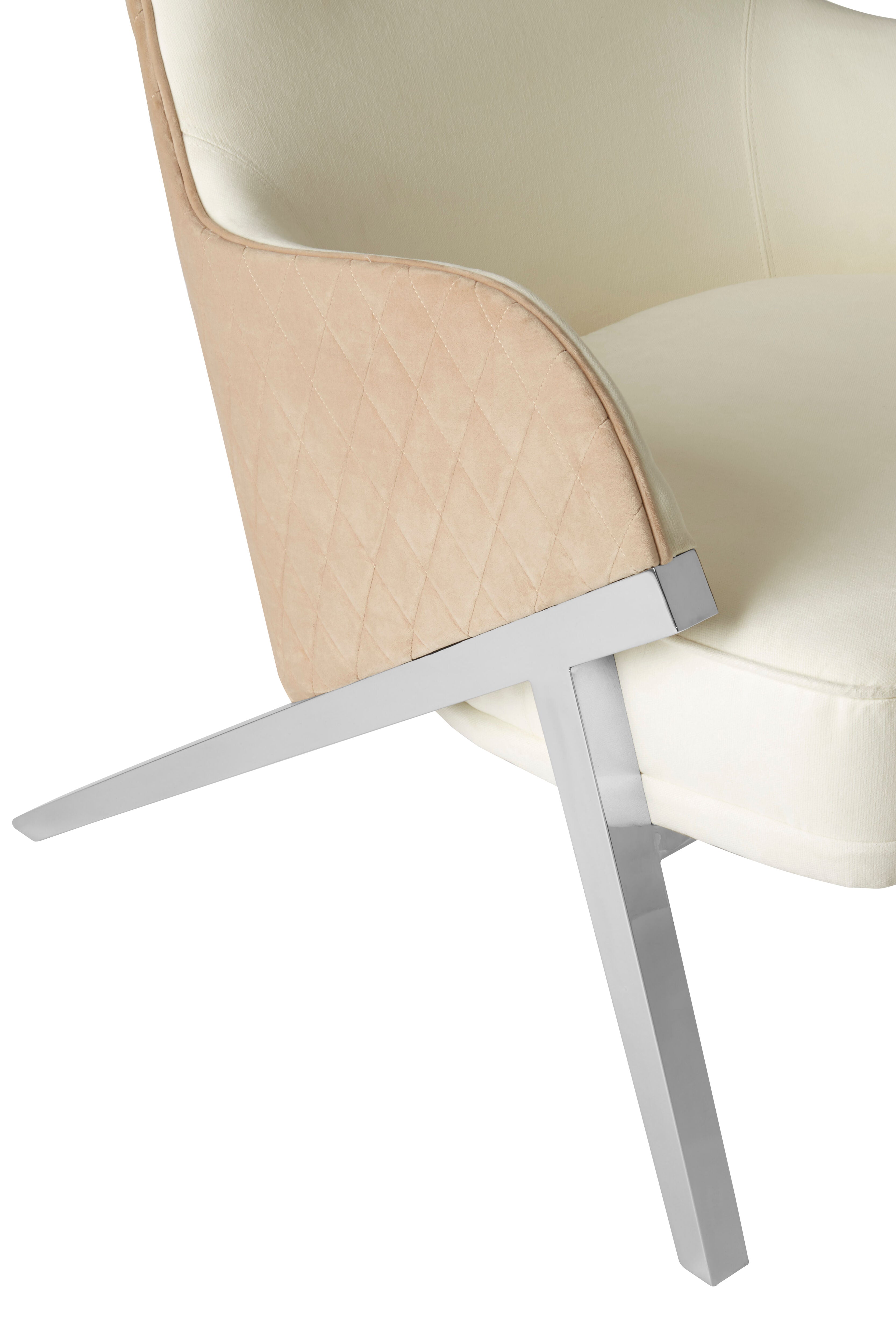 Serenity White Fabric Chair