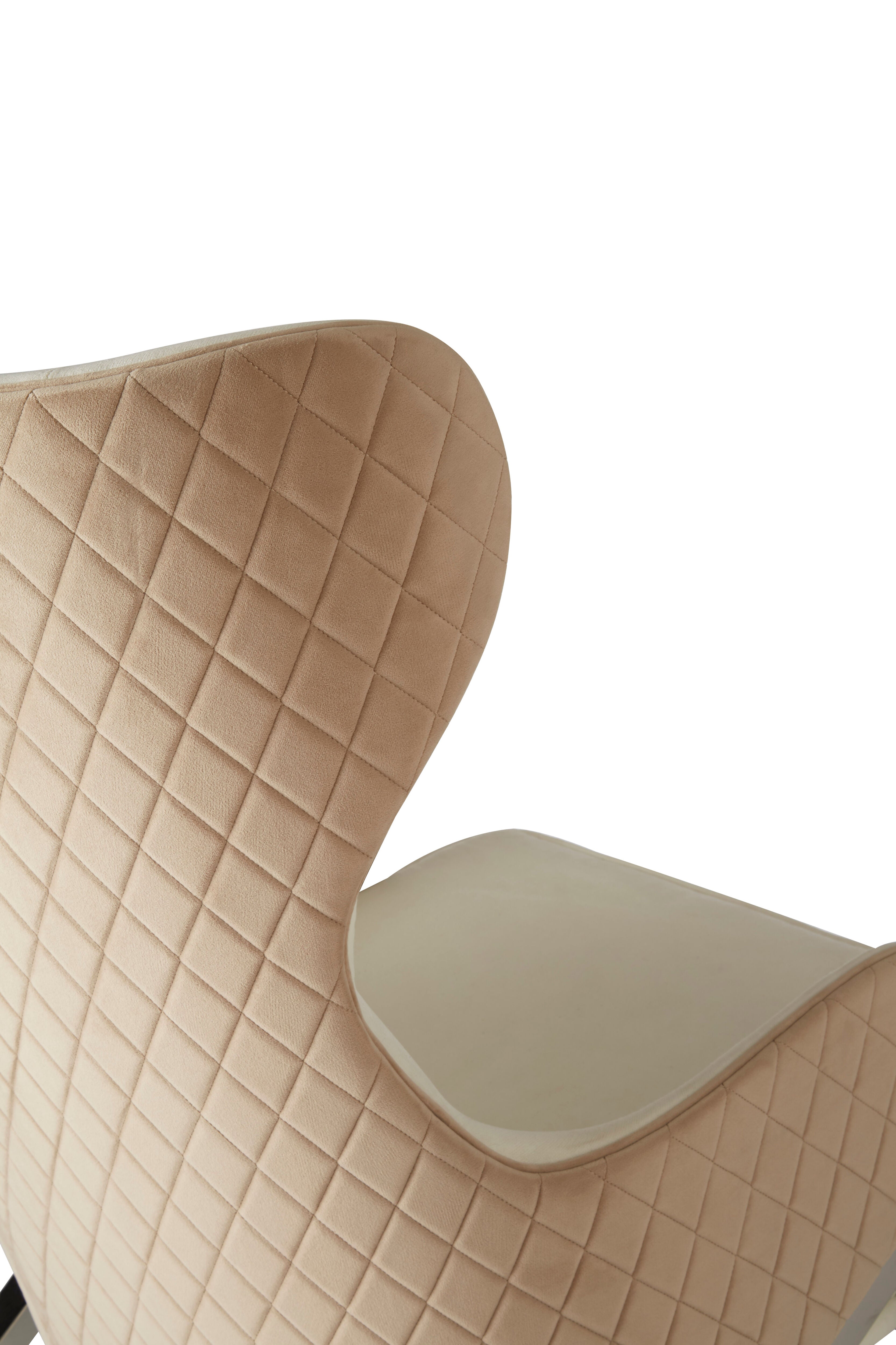 Serenity White Fabric Chair