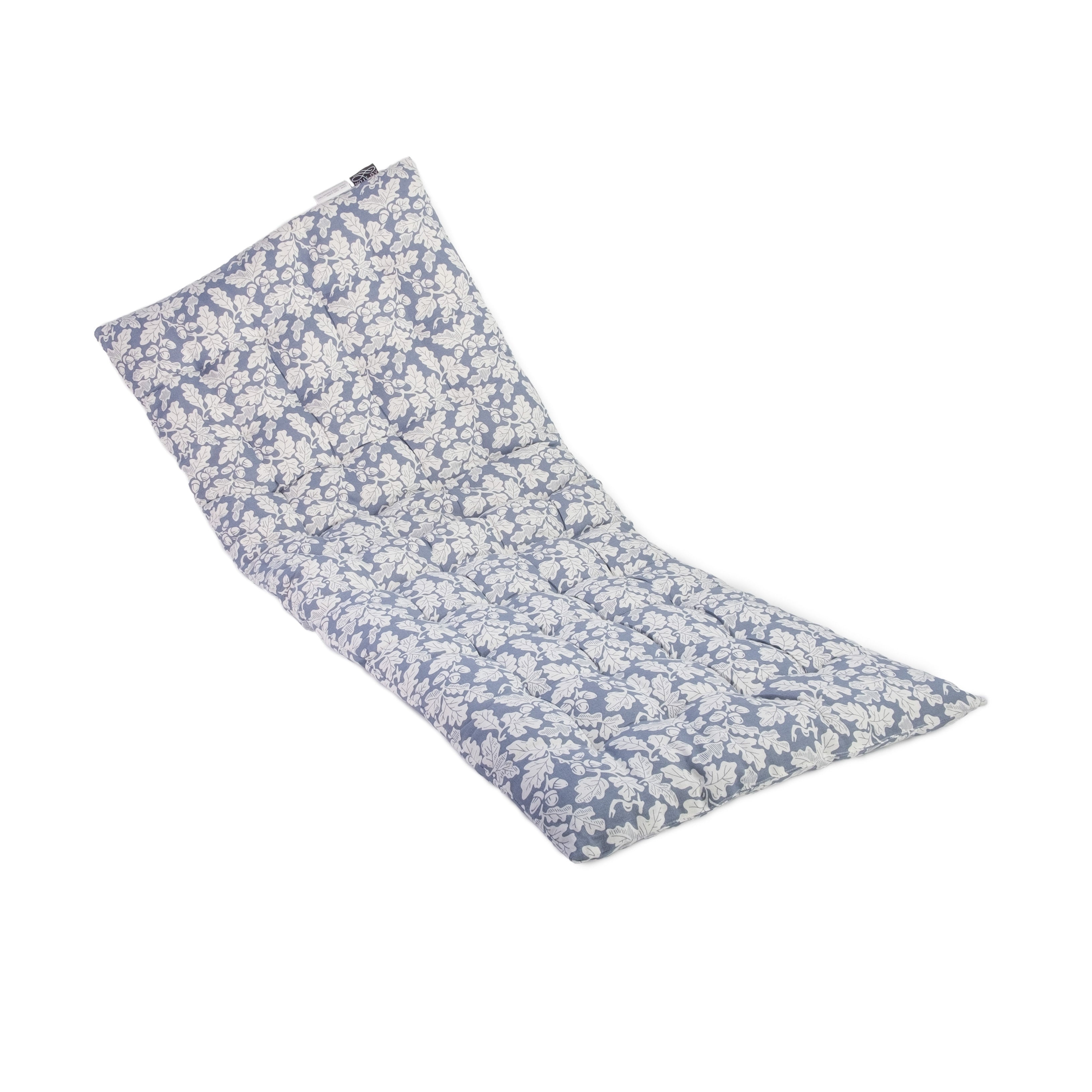 BENCH SEATPAD | Oakleaf in Cream & Blue