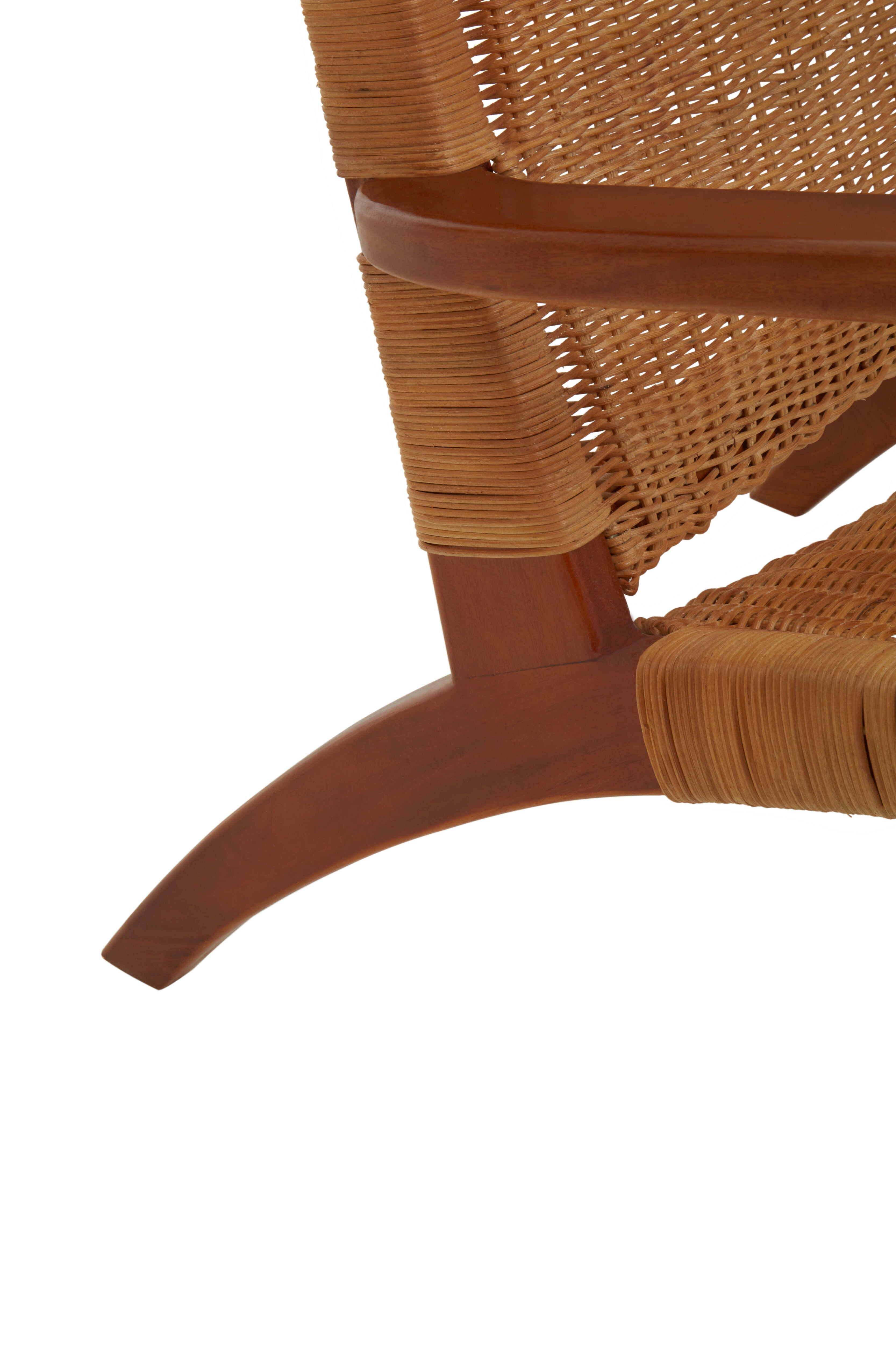 Papua Woven Chair In Brown Natural Rattan
