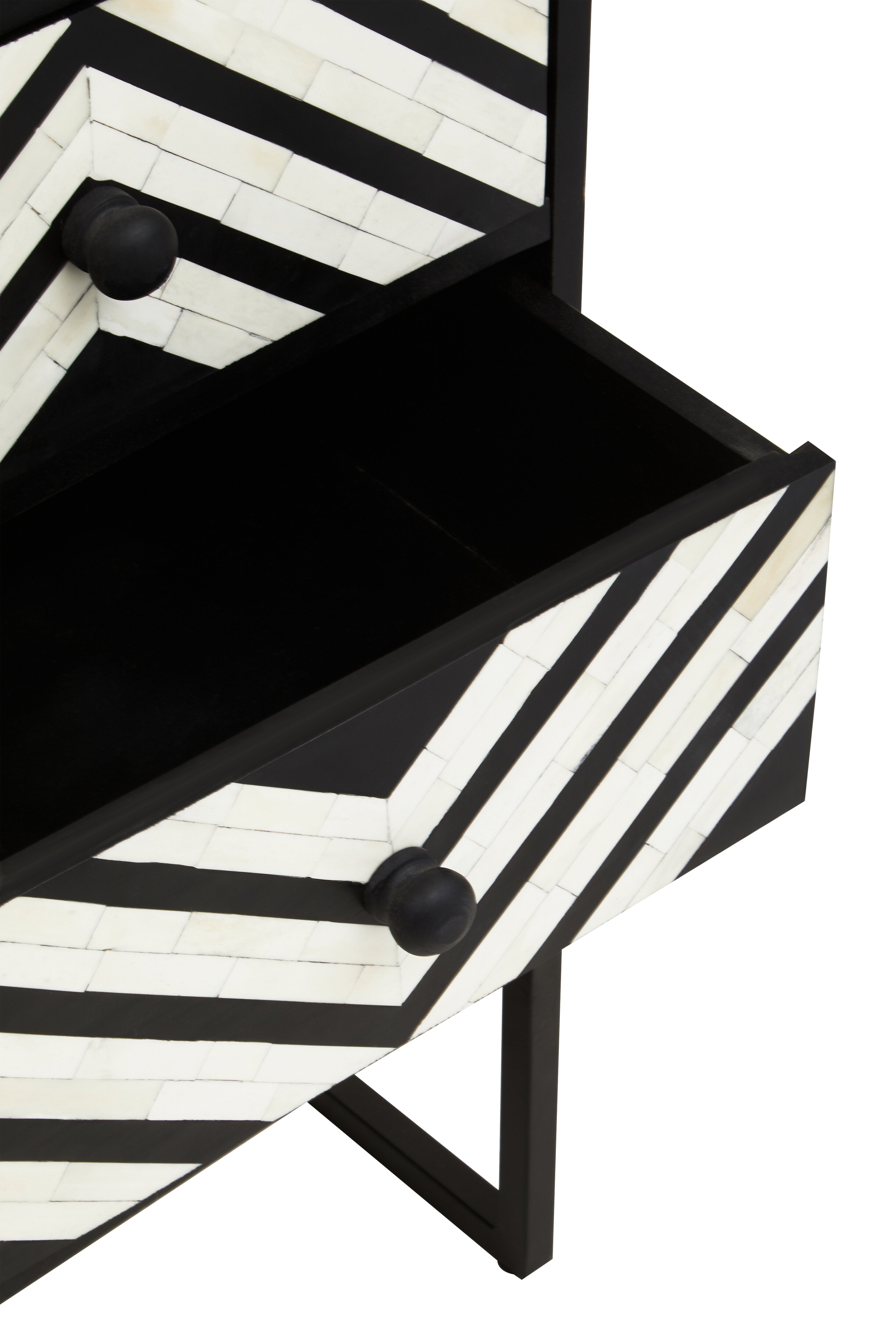 Allora Three Drawer Chest With Bone Inlay