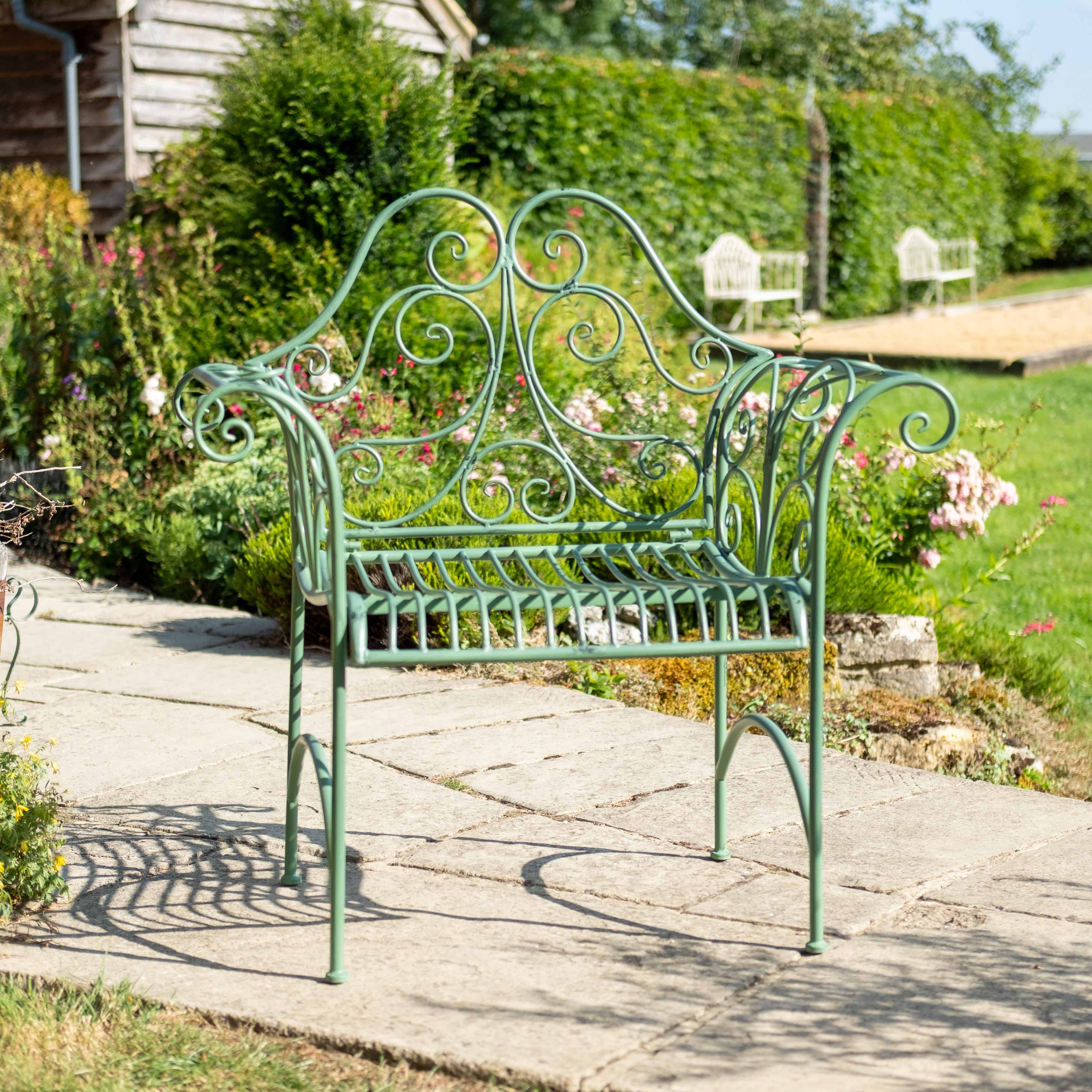 HERITAGE GREEN OUTDOOR CHAIR | Metal Chair | Antique Green