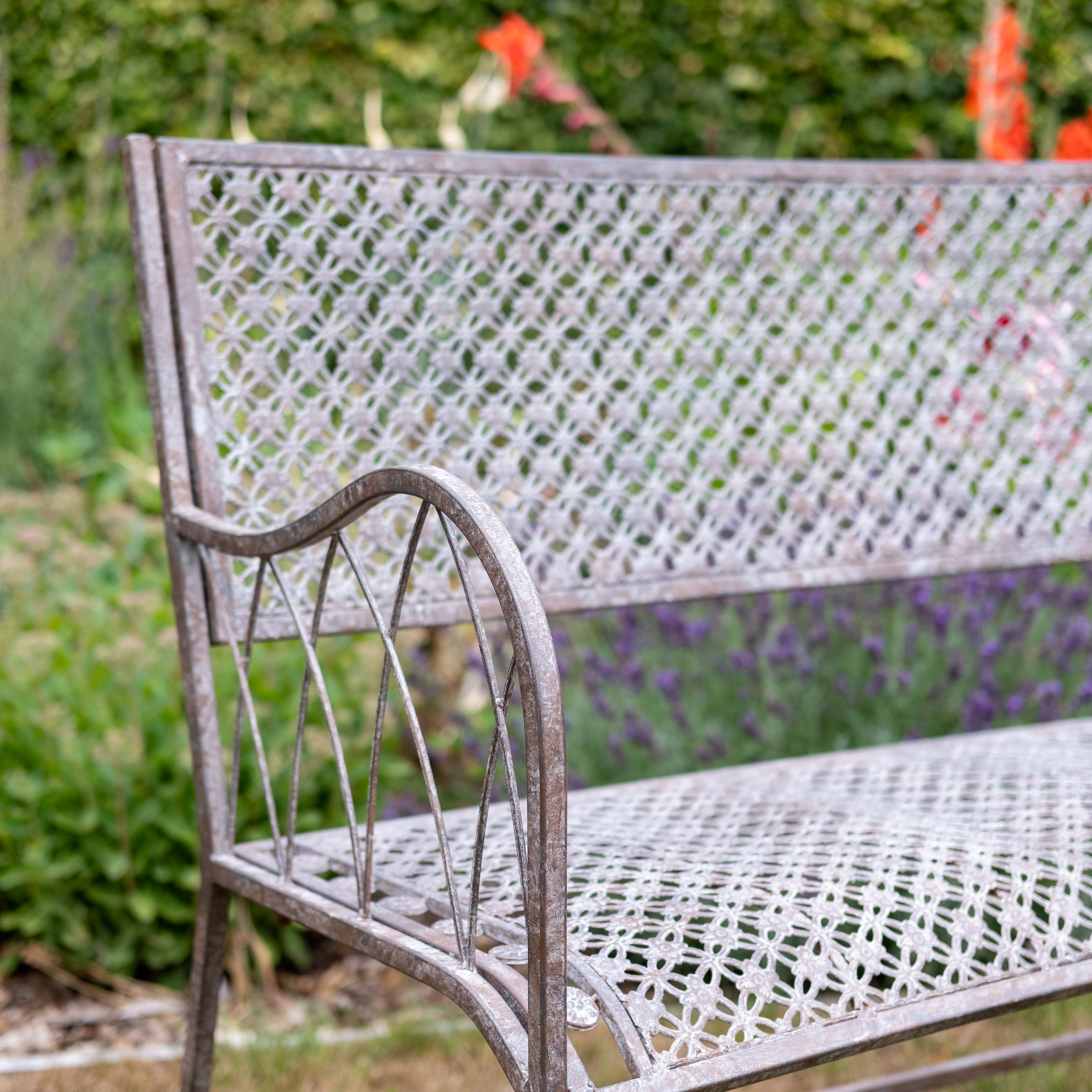 Marlborough Metal Bench | Stone