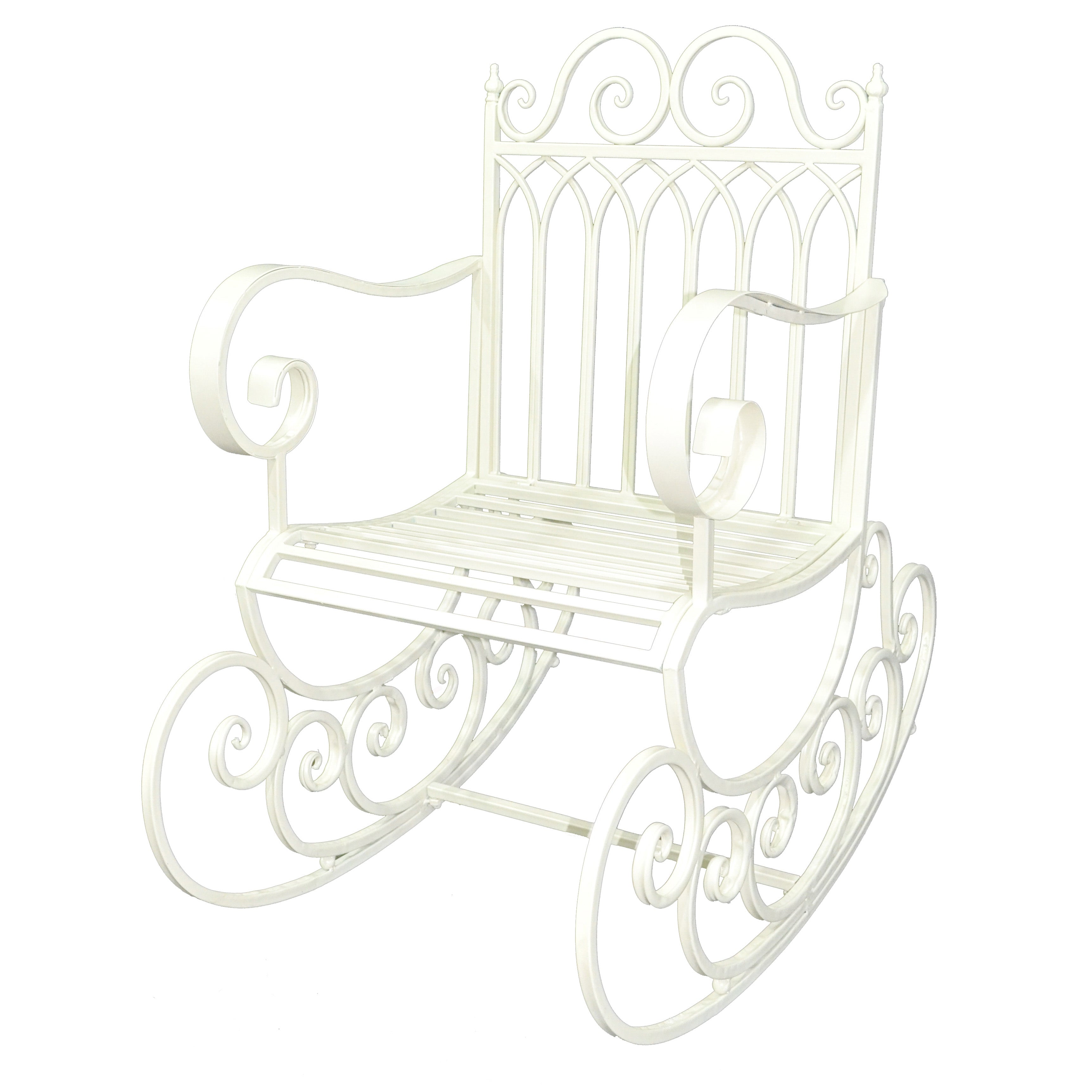 Gothic Rocking Chair | Antique Cream