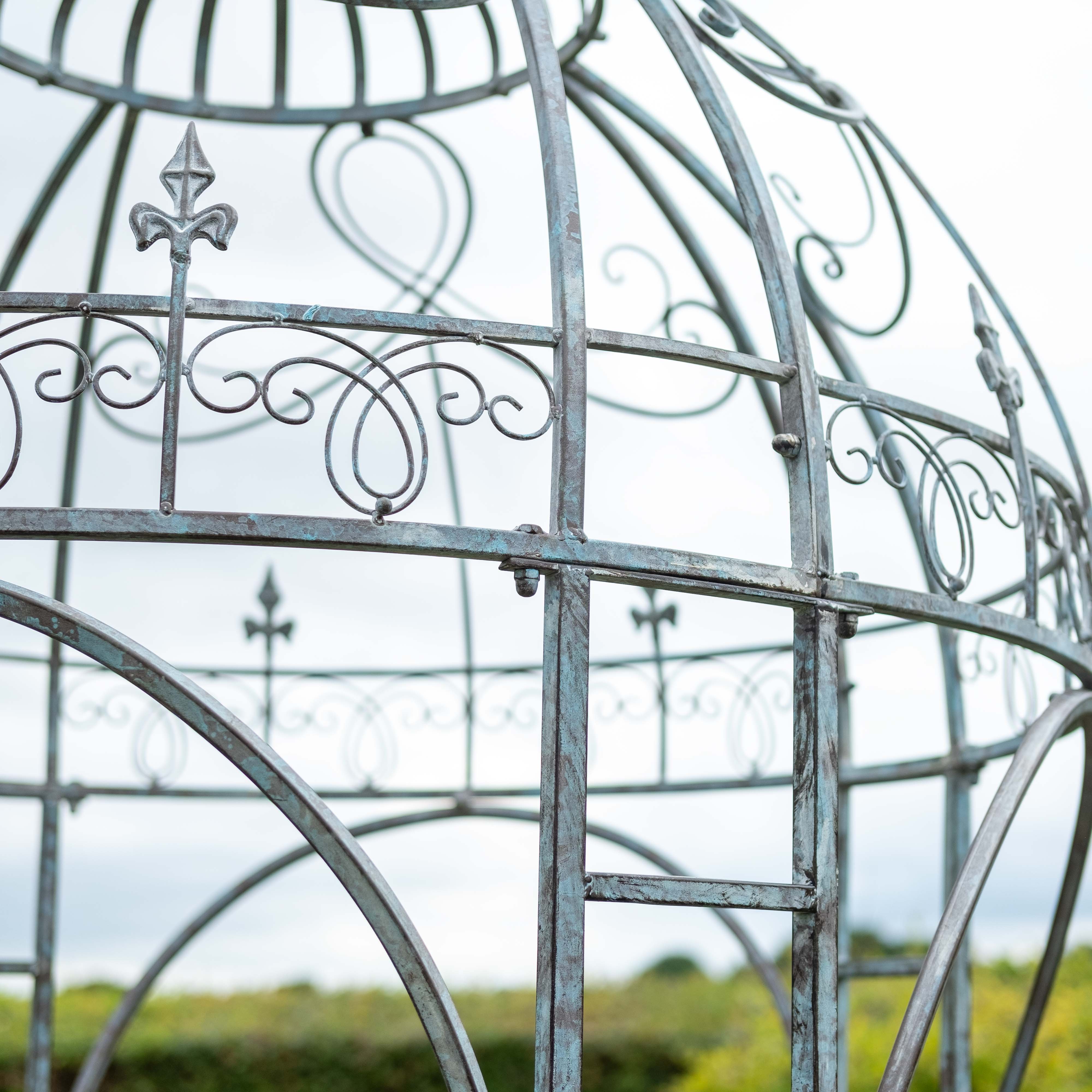 'Crown' gazebo (1.4m) | Grey blue stone