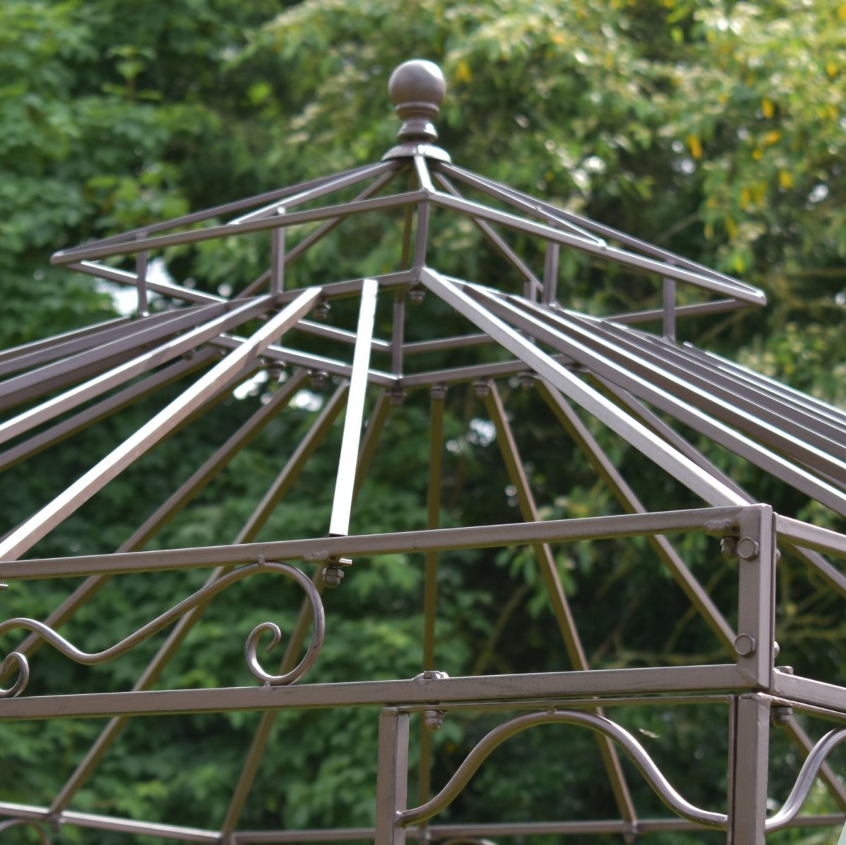 Lyon sq. gazebo (2m) | Dark brown - OPULENT Co