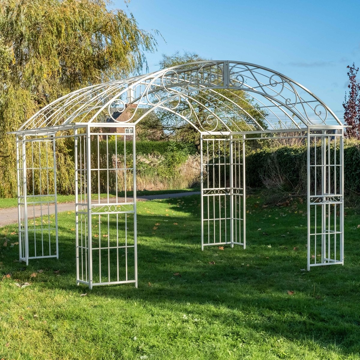 Marseille Metal Gazebo | Cream - OPULENT Co