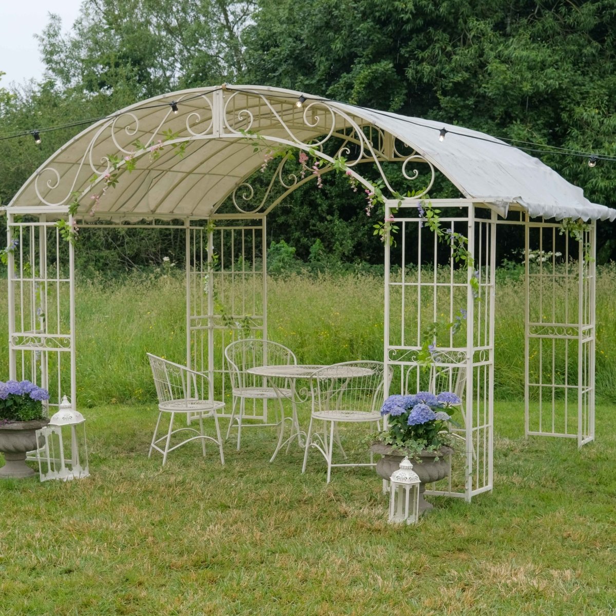 Fabric Roof for Marseille Metal Gazebo | Cream - OPULENT Co
