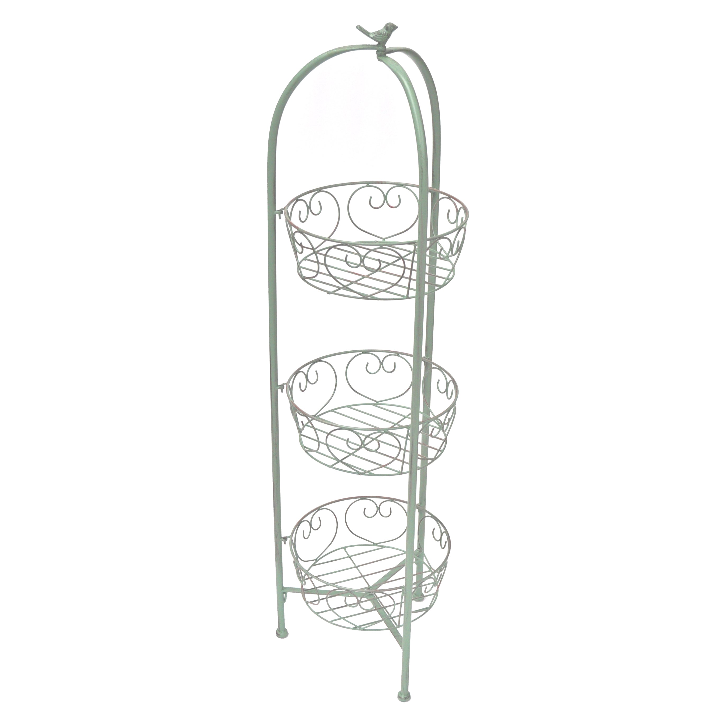 Fruit/Veg Basket 3 Tier | Green