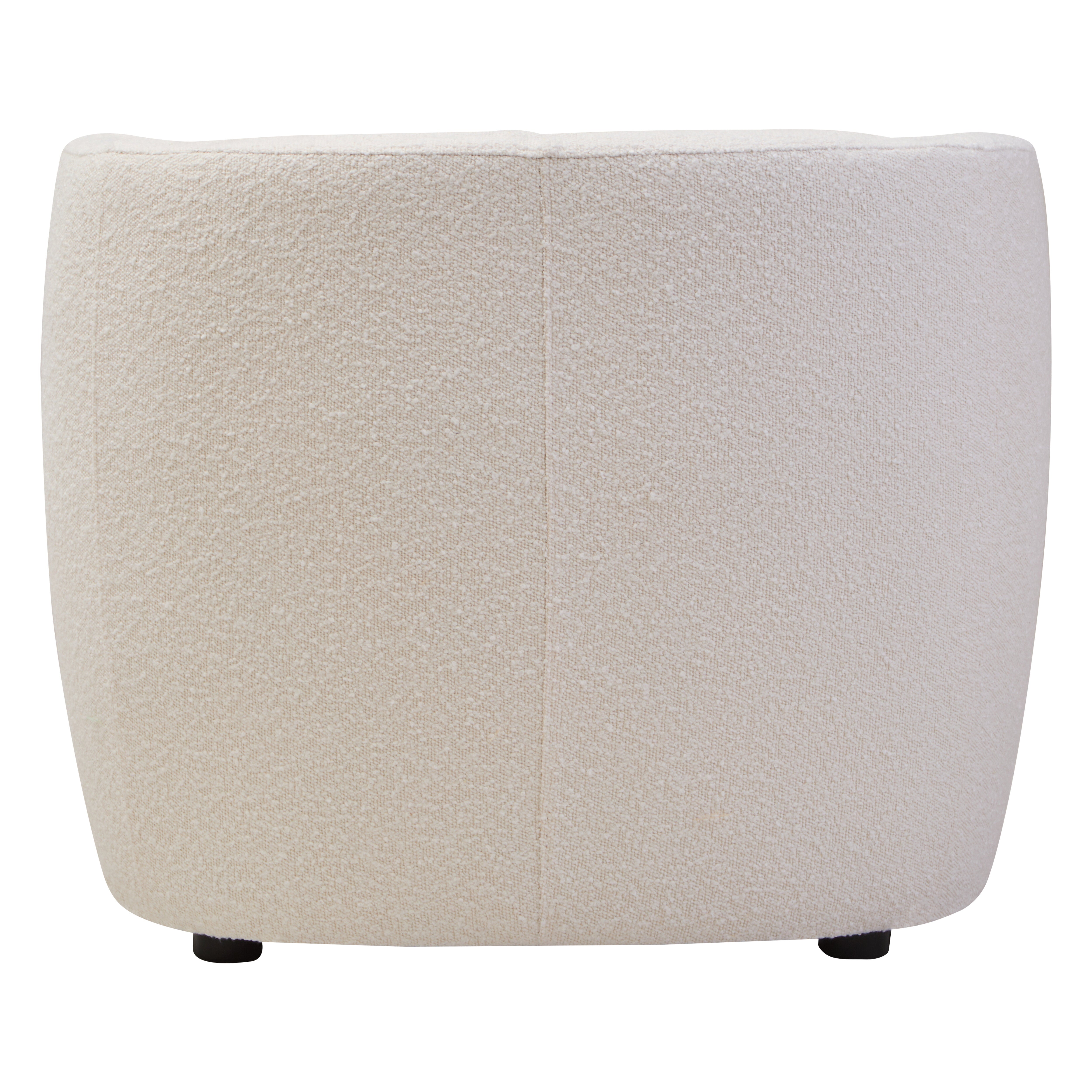 Brugara Textured Cream Curved Chair