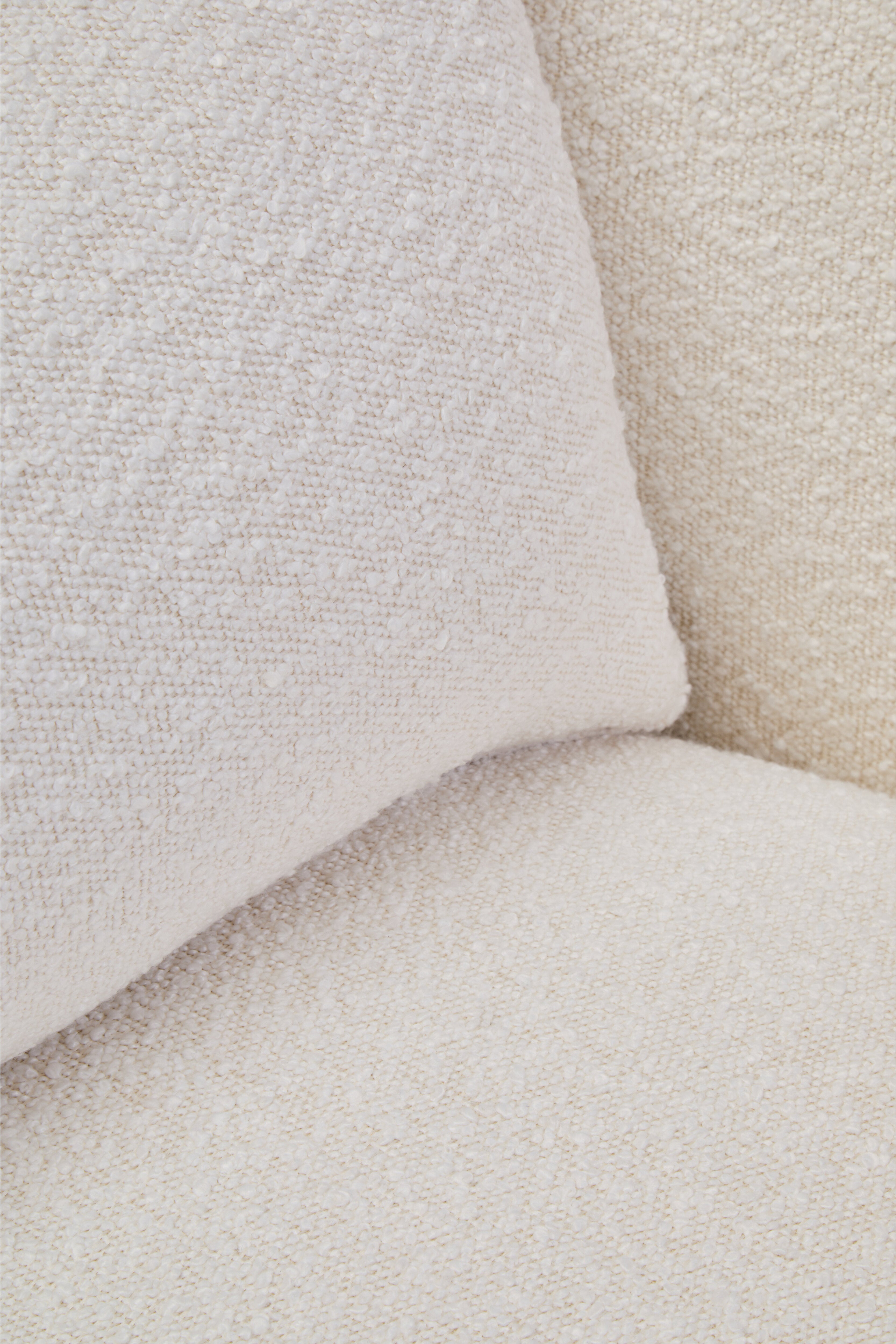 Brugara Textured Cream Curved Chair