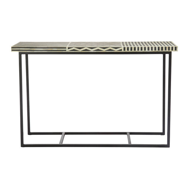 Bohemira Mango Wood With Bone Inlay Console Table