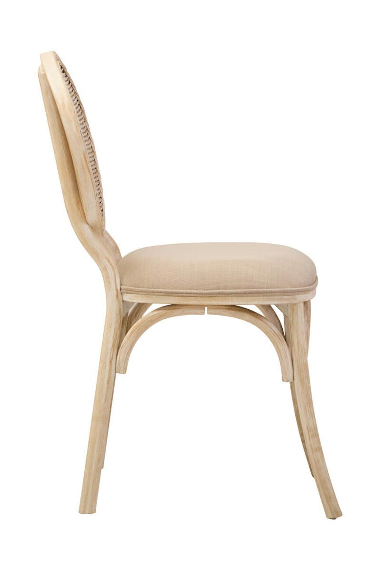 Nino White Wash Elm Wood Dining Chair