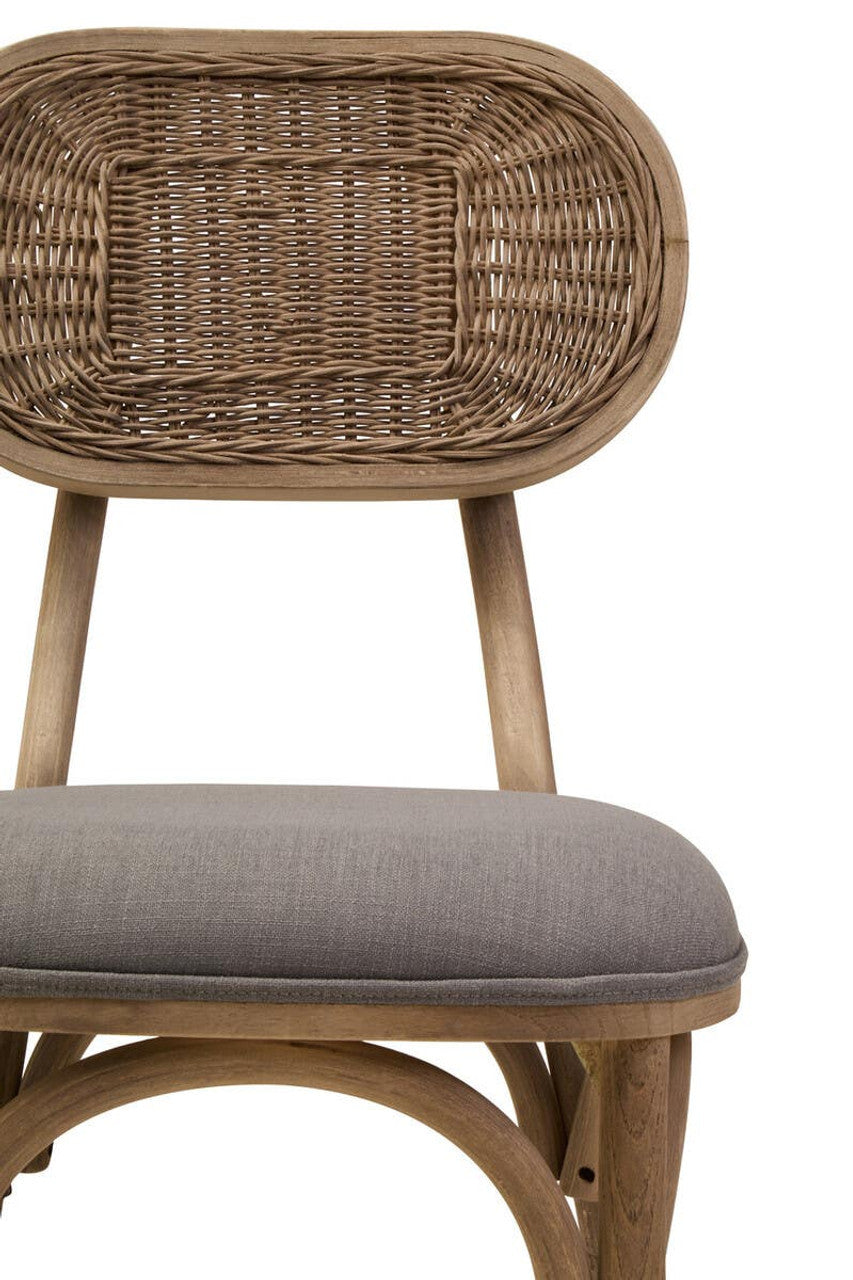 Nino Grey Wash Elm Wood Dining Chair