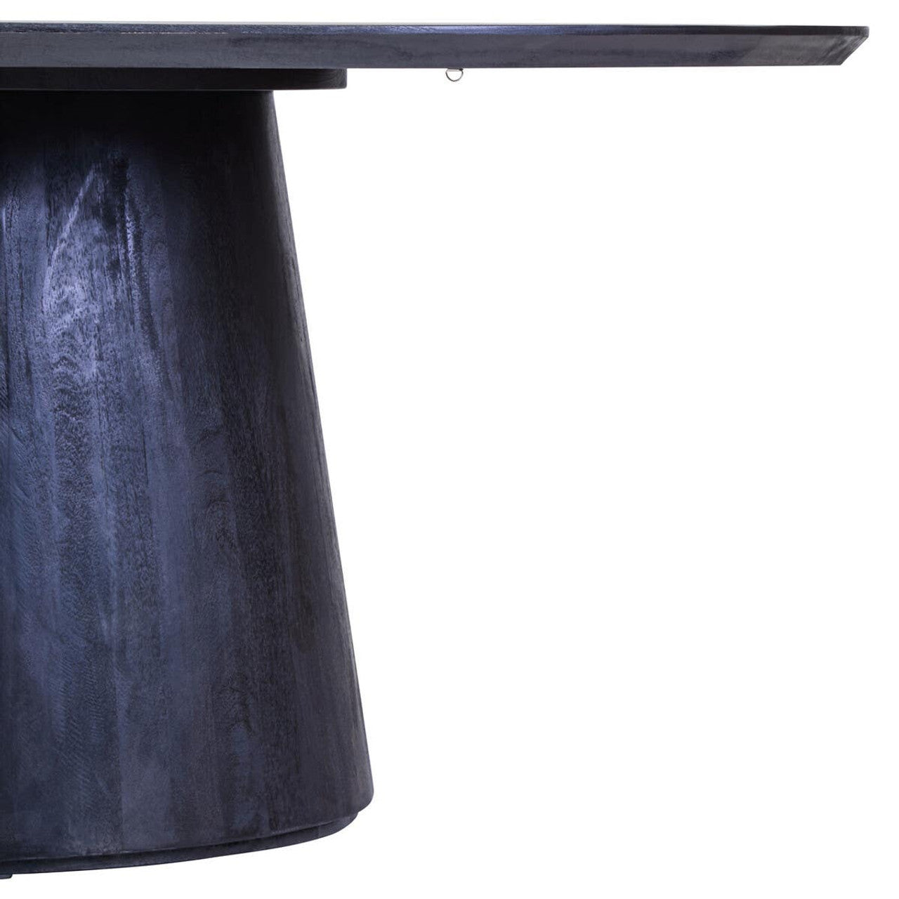 Korvella Black Mango Wood Oval Dining Table