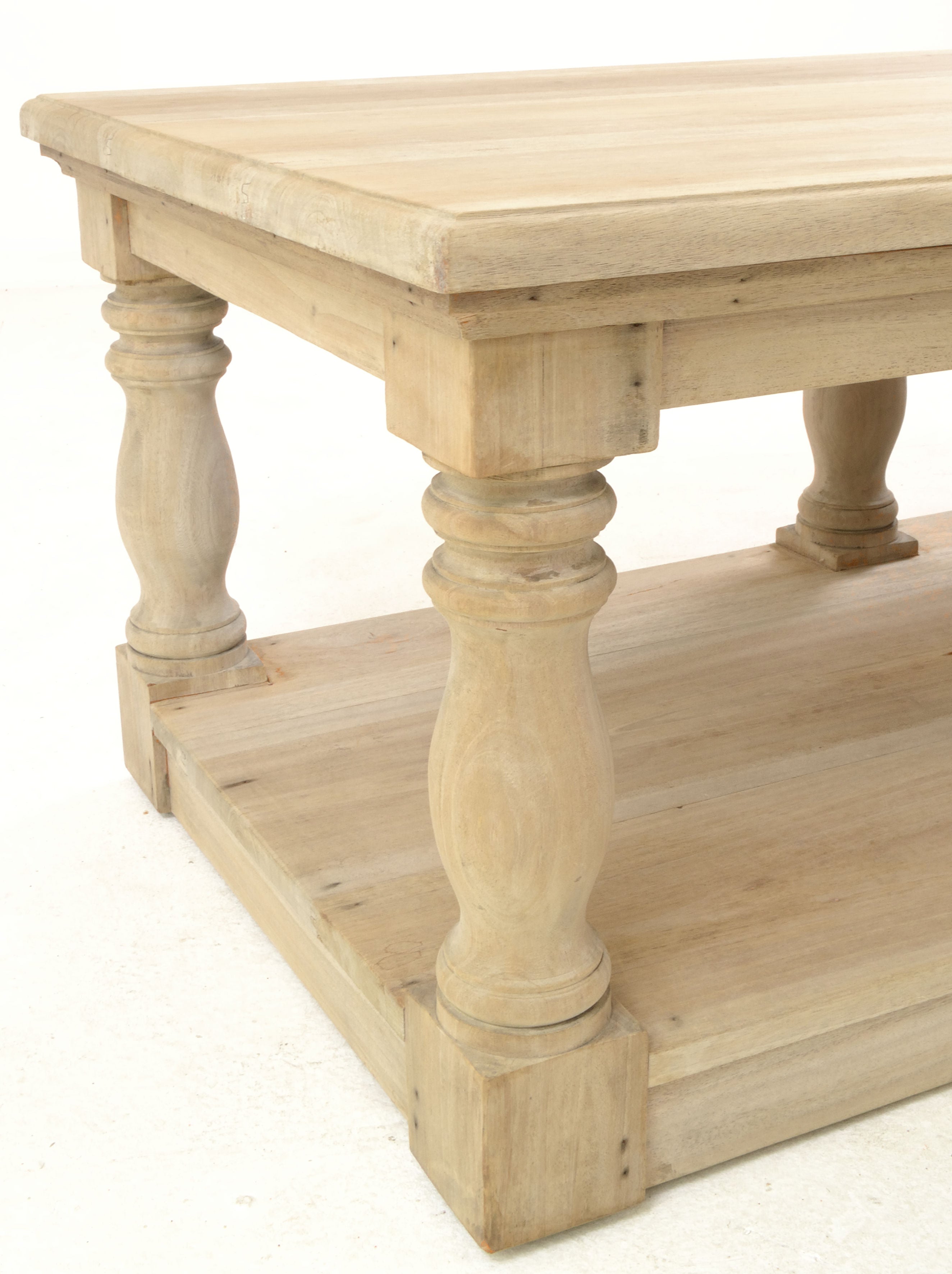 Vintage Coffee Table with Shelf | Solid Wood