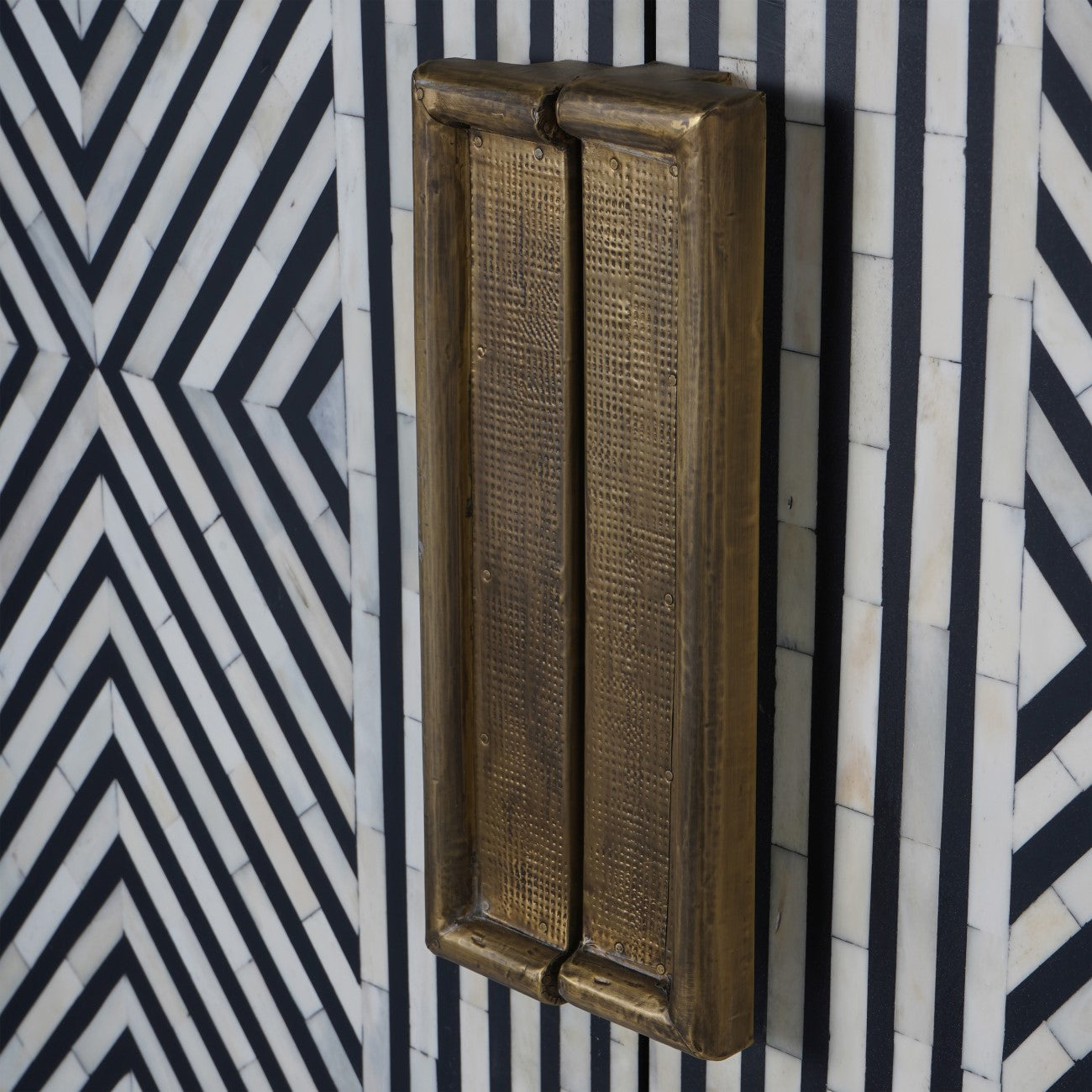 Delaney Bone Inlay Tall Storage Cabinet