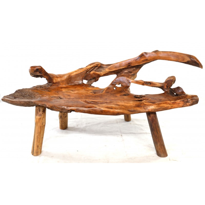Teak Root Wooden Bench
