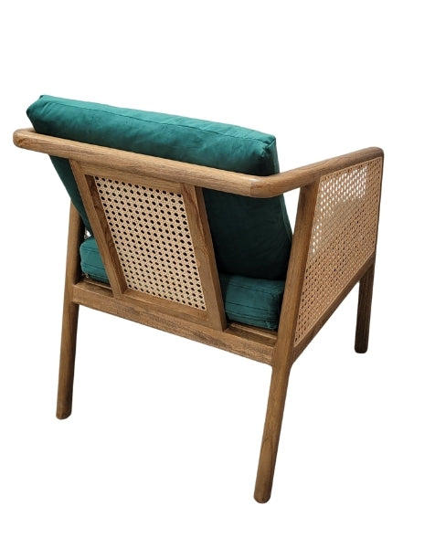 Rattan Occasional Chair in Green