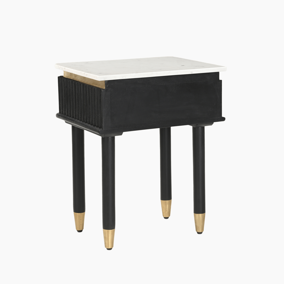 Aida Sleek Marble Top Side Table - OPULENT Co