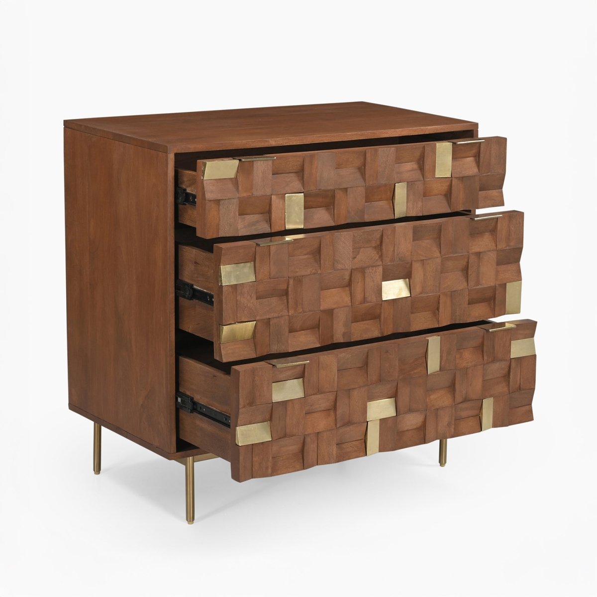 Lester Three Chest Of Drawers - OPULENT Co
