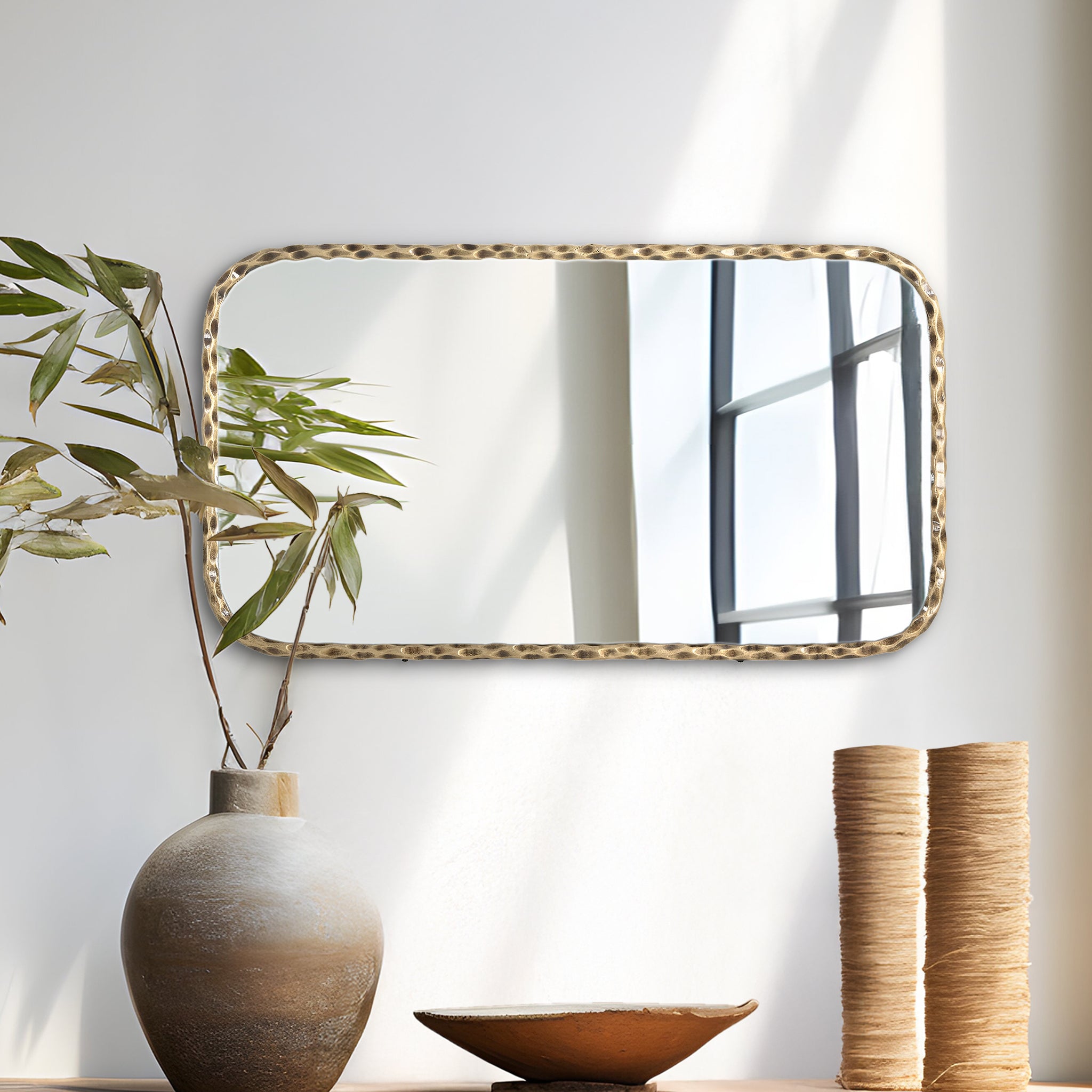 Vista Wall Iron Mirror