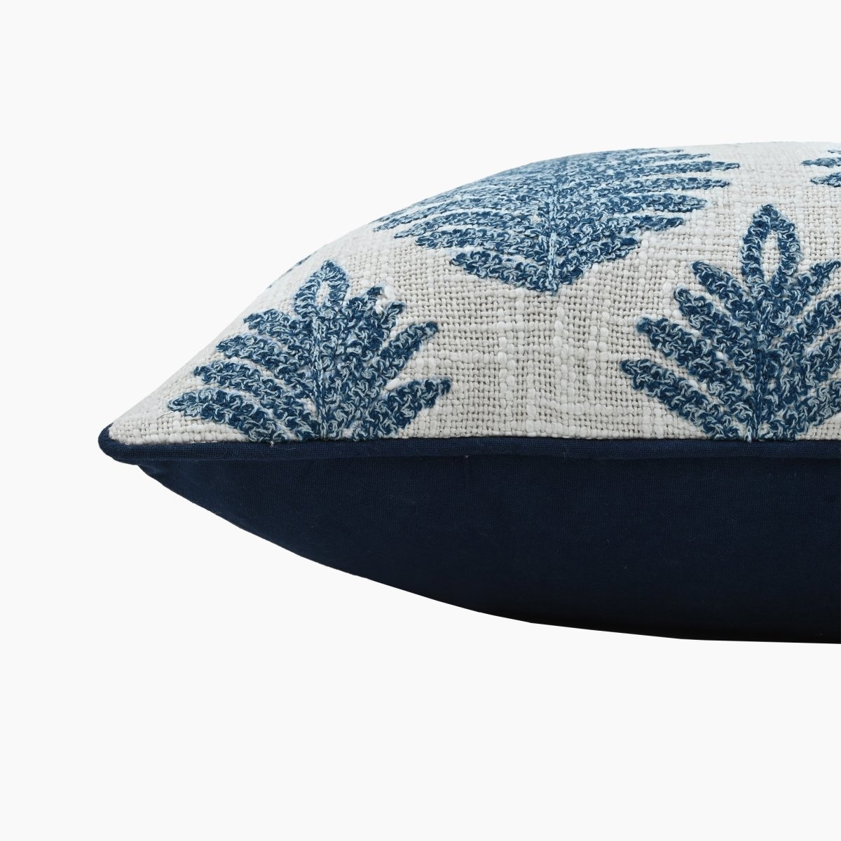 Bloom Cotton Embroidered Cushion - OPULENT Co