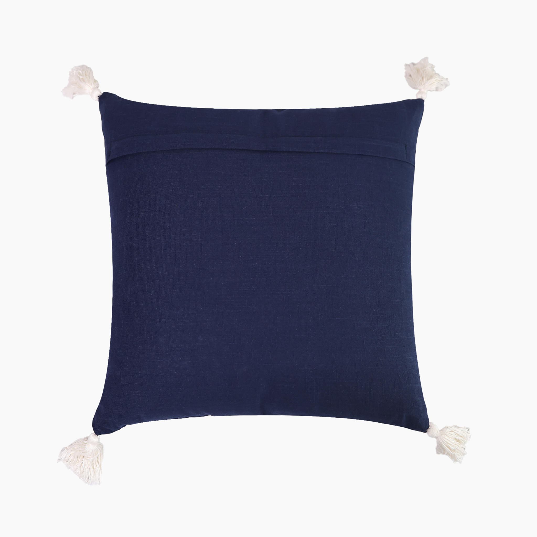 Bluebell Embroidered Cotton Cushion