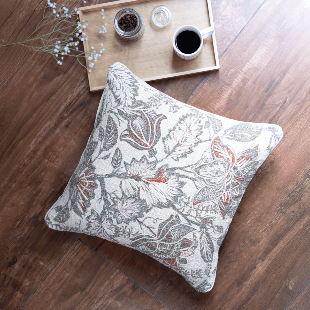 Perry Cotton Linen Blend Cushion - OPULENT Co
