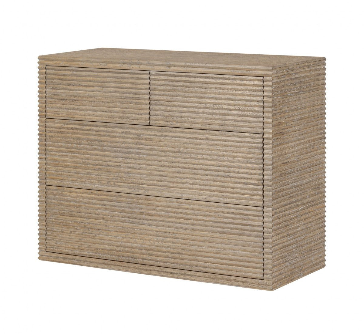Wickham Ribbed Oak Chest of Drawers