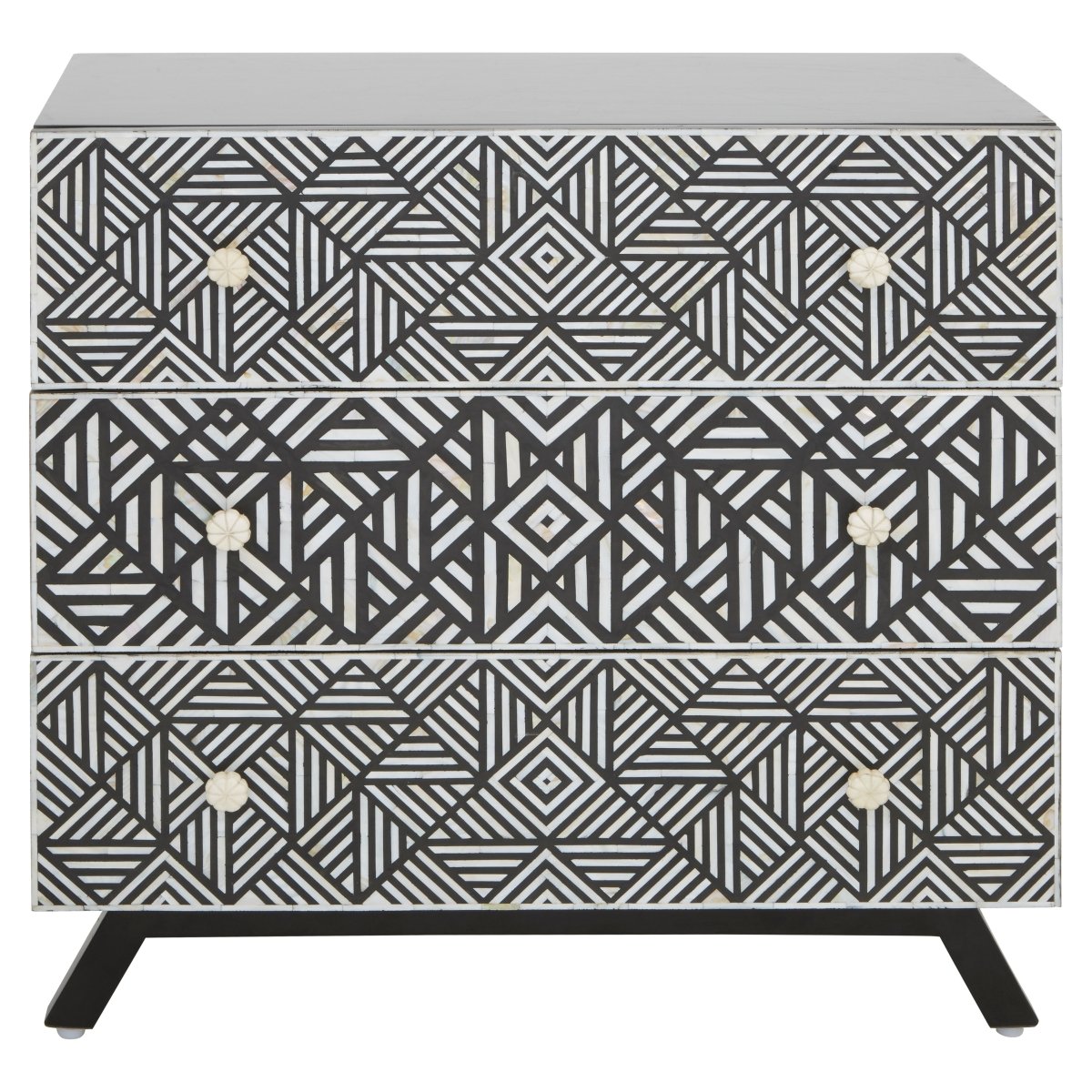 Allora Bone Monochrome Chest Of Drawers - OPULENT Co